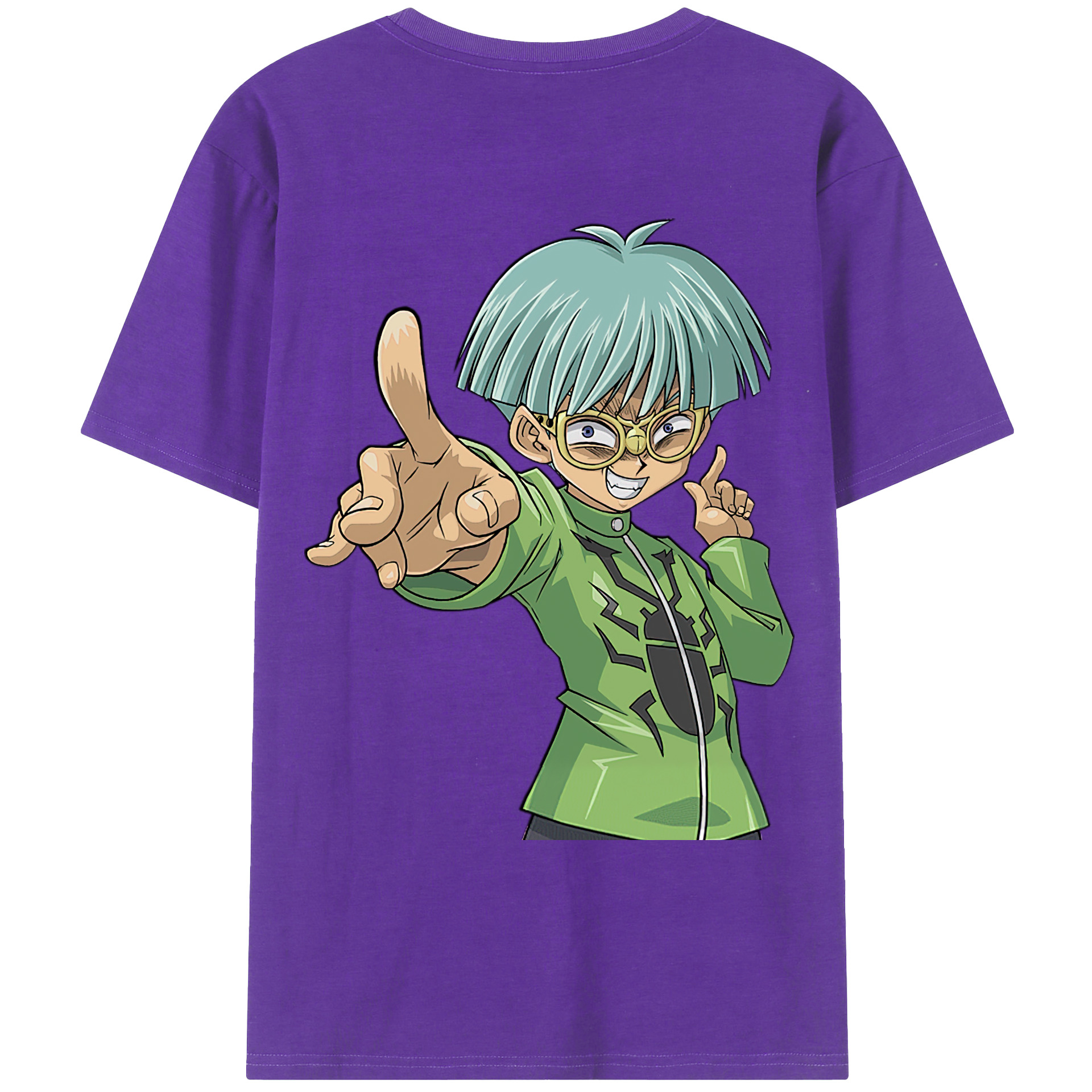 （画像用） 遊☆戯☆王 Yu-Gi-Oh! 綿100％ メンズ半袖Tシャツ（バックプリント） 通気性