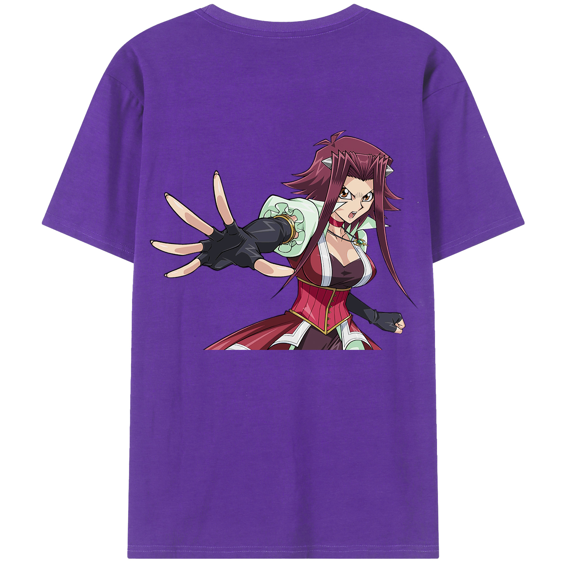 （画像用） 遊☆戯☆王 Yu-Gi-Oh! 綿100％ メンズ半袖Tシャツ（バックプリント） 通気性