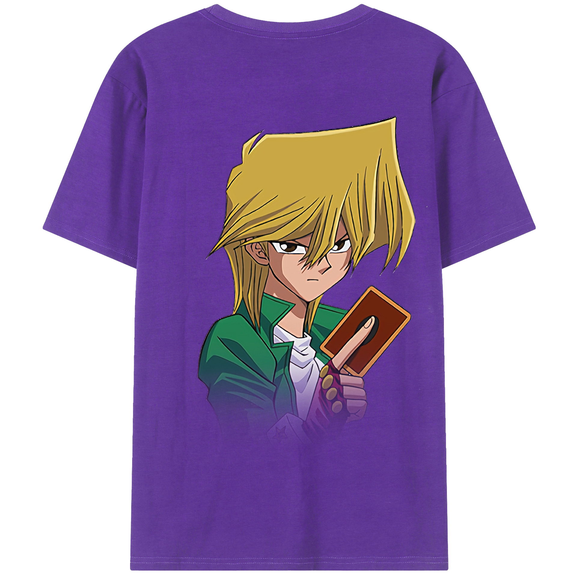 （画像用） 遊☆戯☆王 Yu-Gi-Oh! 綿100％ メンズ半袖Tシャツ（バックプリント） 通気性
