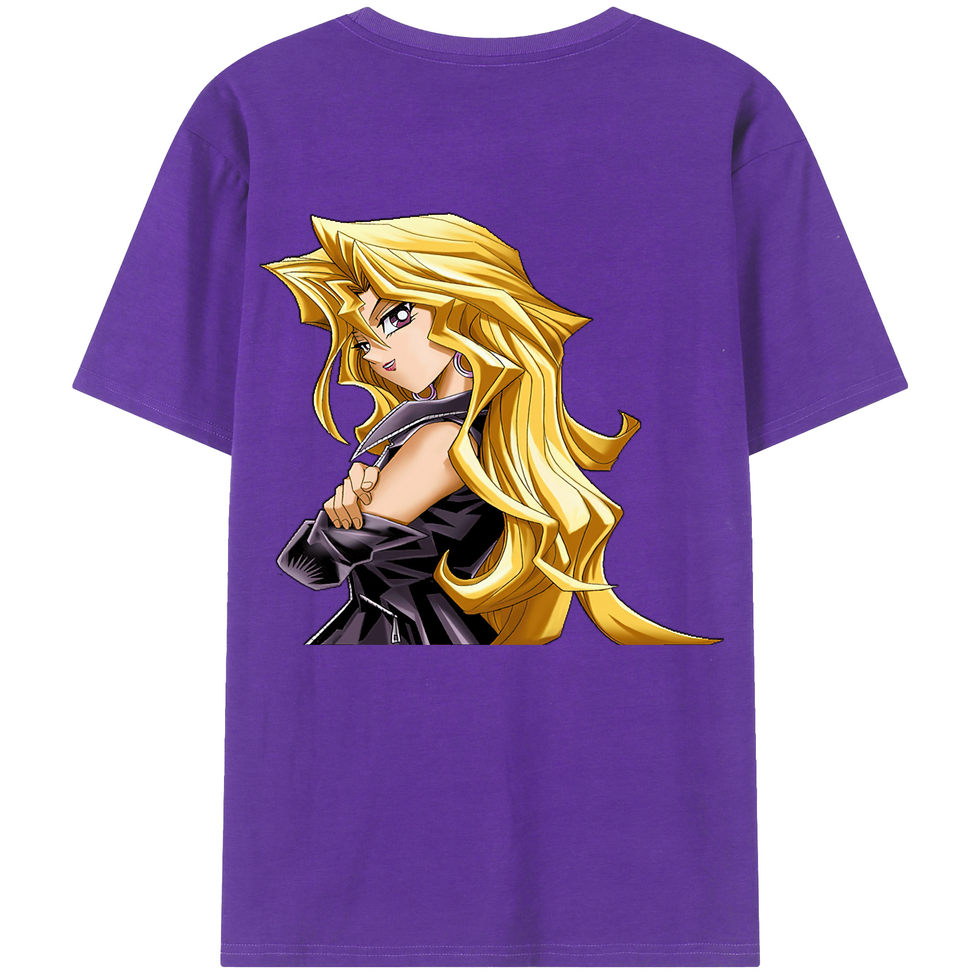 （画像用） 遊☆戯☆王 Yu-Gi-Oh! 綿100％ メンズ半袖Tシャツ（バックプリント） 通気性