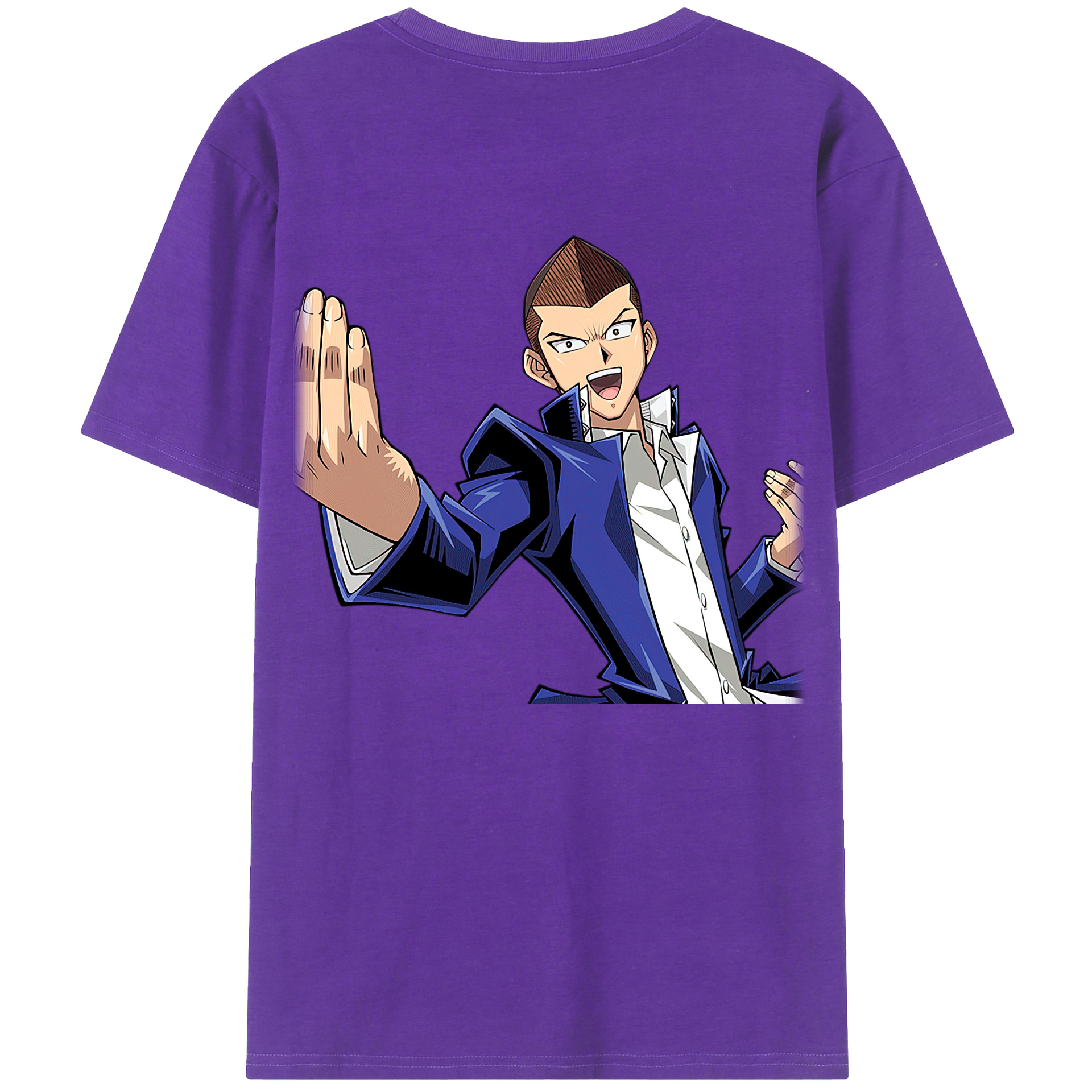 （画像用） 遊☆戯☆王 Yu-Gi-Oh! 綿100％ メンズ半袖Tシャツ（バックプリント） 通気性