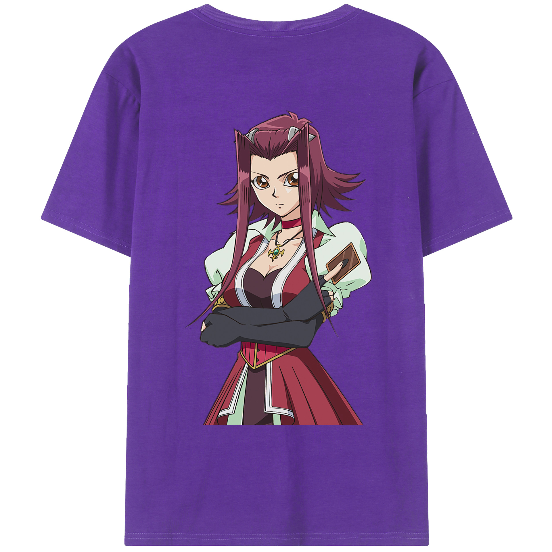 （画像用） 遊☆戯☆王 Yu-Gi-Oh! 綿100％ メンズ半袖Tシャツ（バックプリント） 通気性