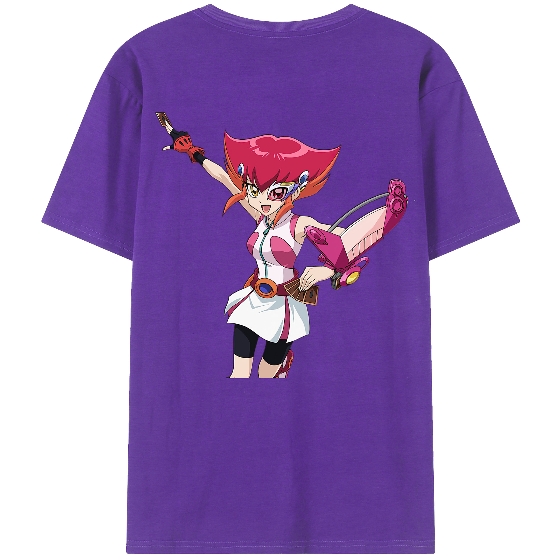 （画像用） 遊☆戯☆王 Yu-Gi-Oh! 綿100％ メンズ半袖Tシャツ（バックプリント） 通気性