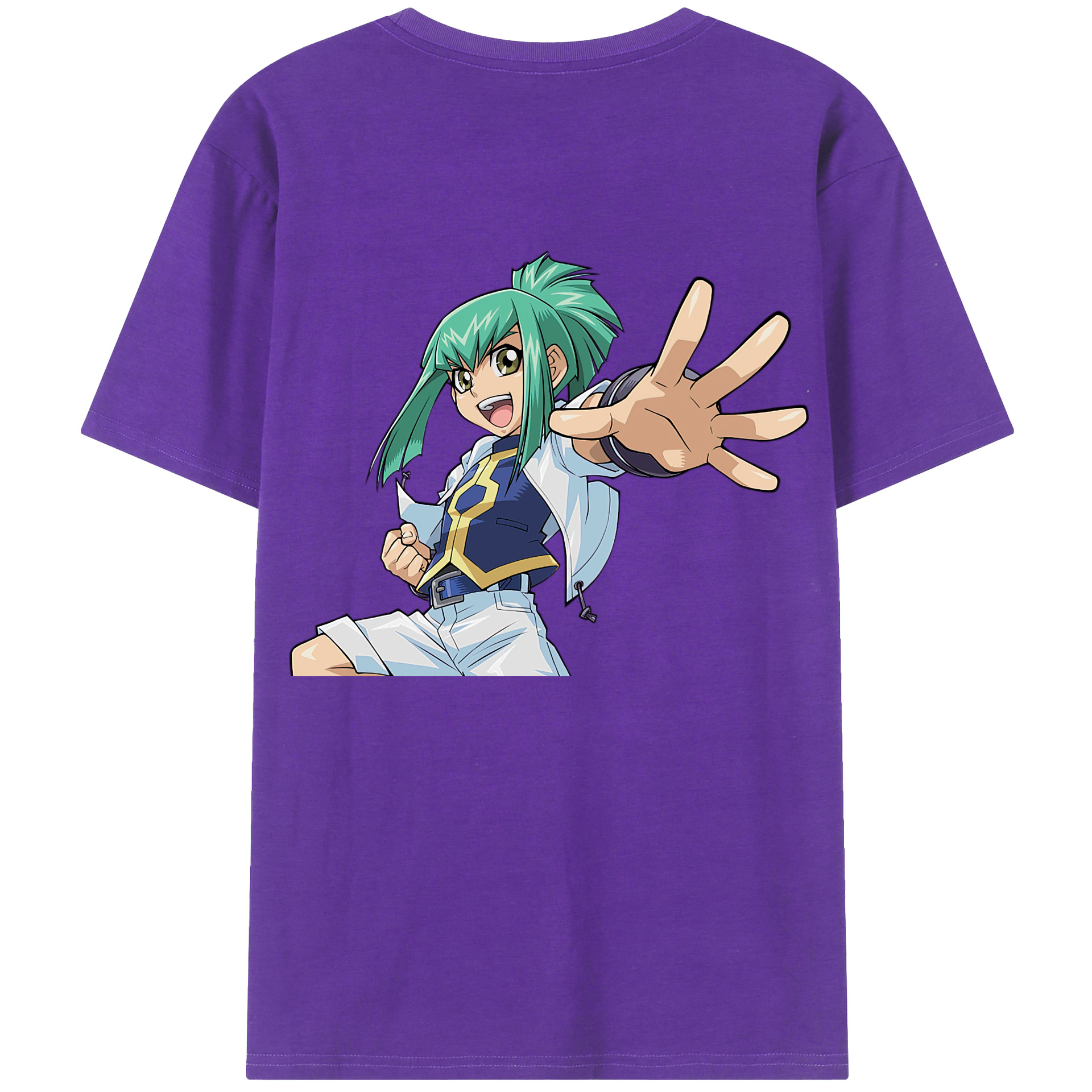 （画像用） 遊☆戯☆王 Yu-Gi-Oh! 綿100％ メンズ半袖Tシャツ（バックプリント） 通気性