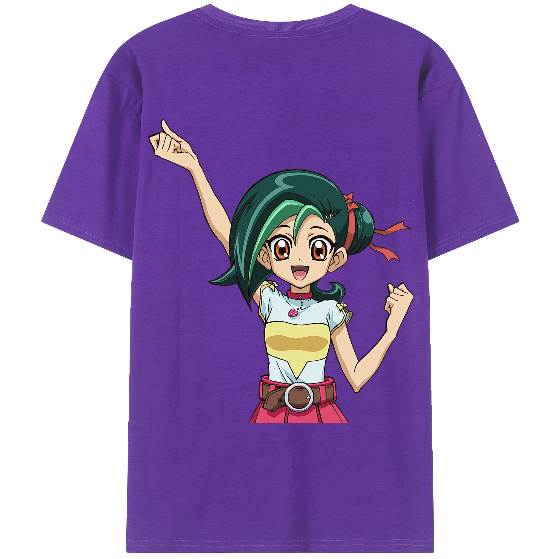 （画像用） 遊☆戯☆王 Yu-Gi-Oh! 綿100％ メンズ半袖Tシャツ（バックプリント） 通気性