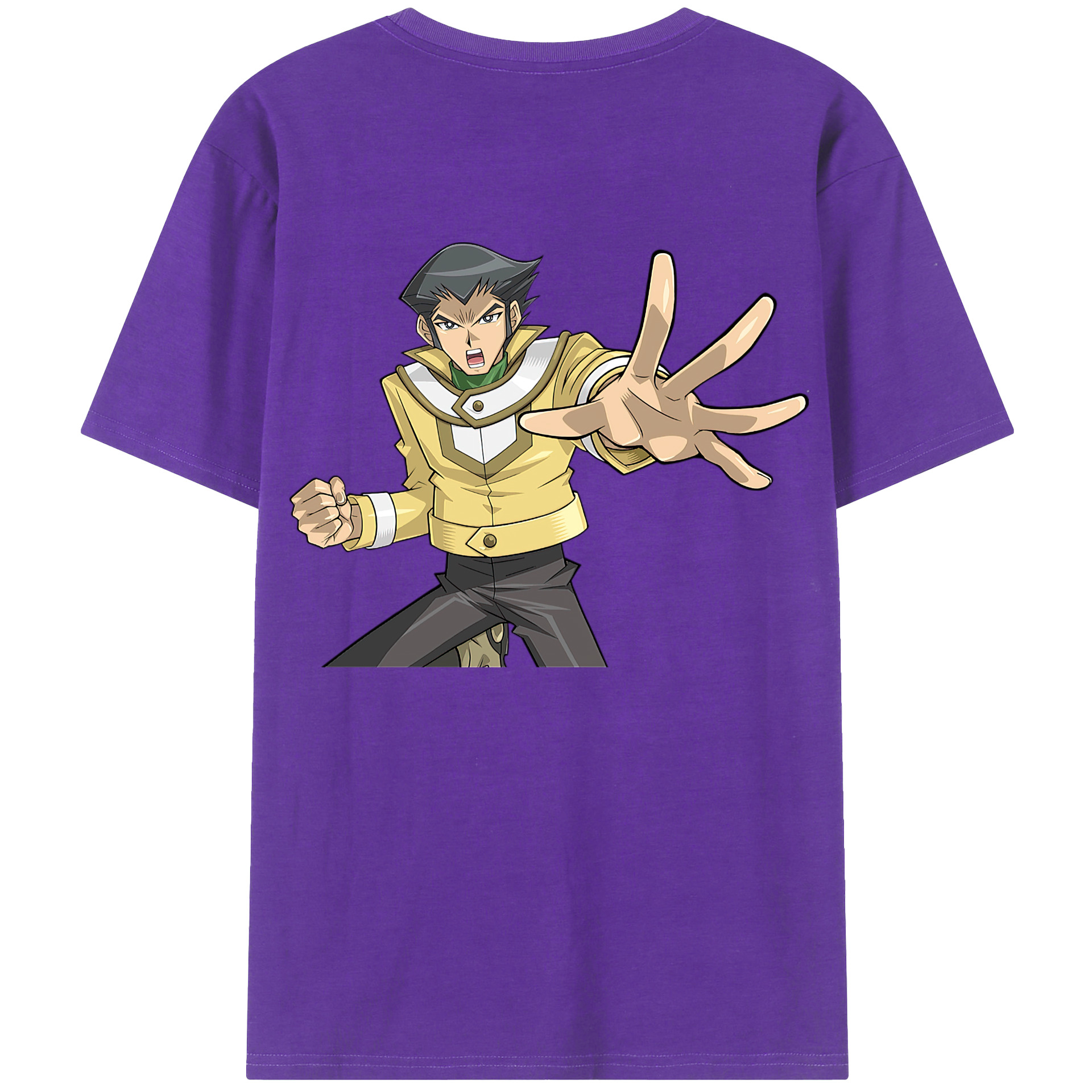 （画像用） 遊☆戯☆王 Yu-Gi-Oh! 綿100％ メンズ半袖Tシャツ（バックプリント） 通気性