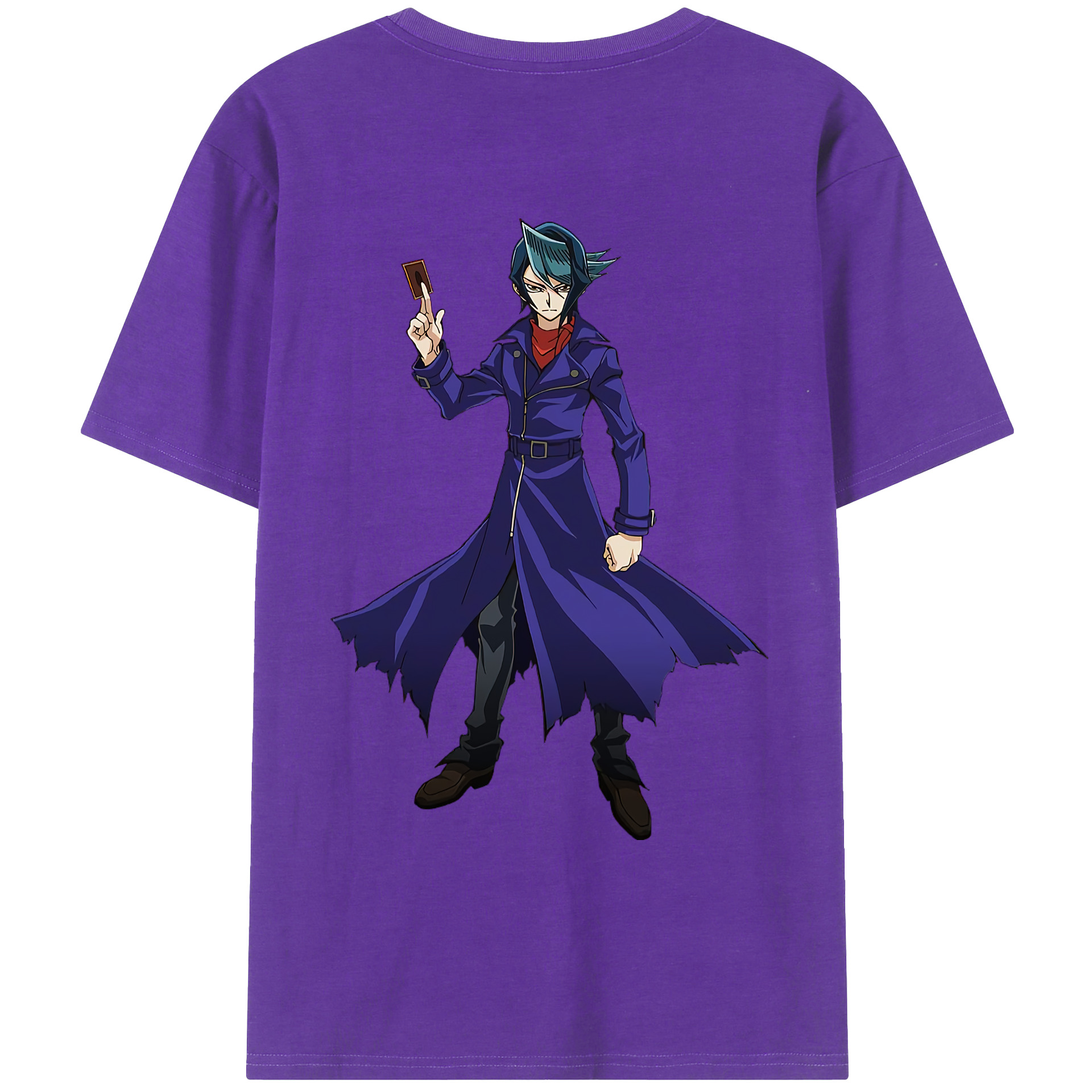 （画像用） 遊☆戯☆王 Yu-Gi-Oh! 綿100％ メンズ半袖Tシャツ（バックプリント） 通気性