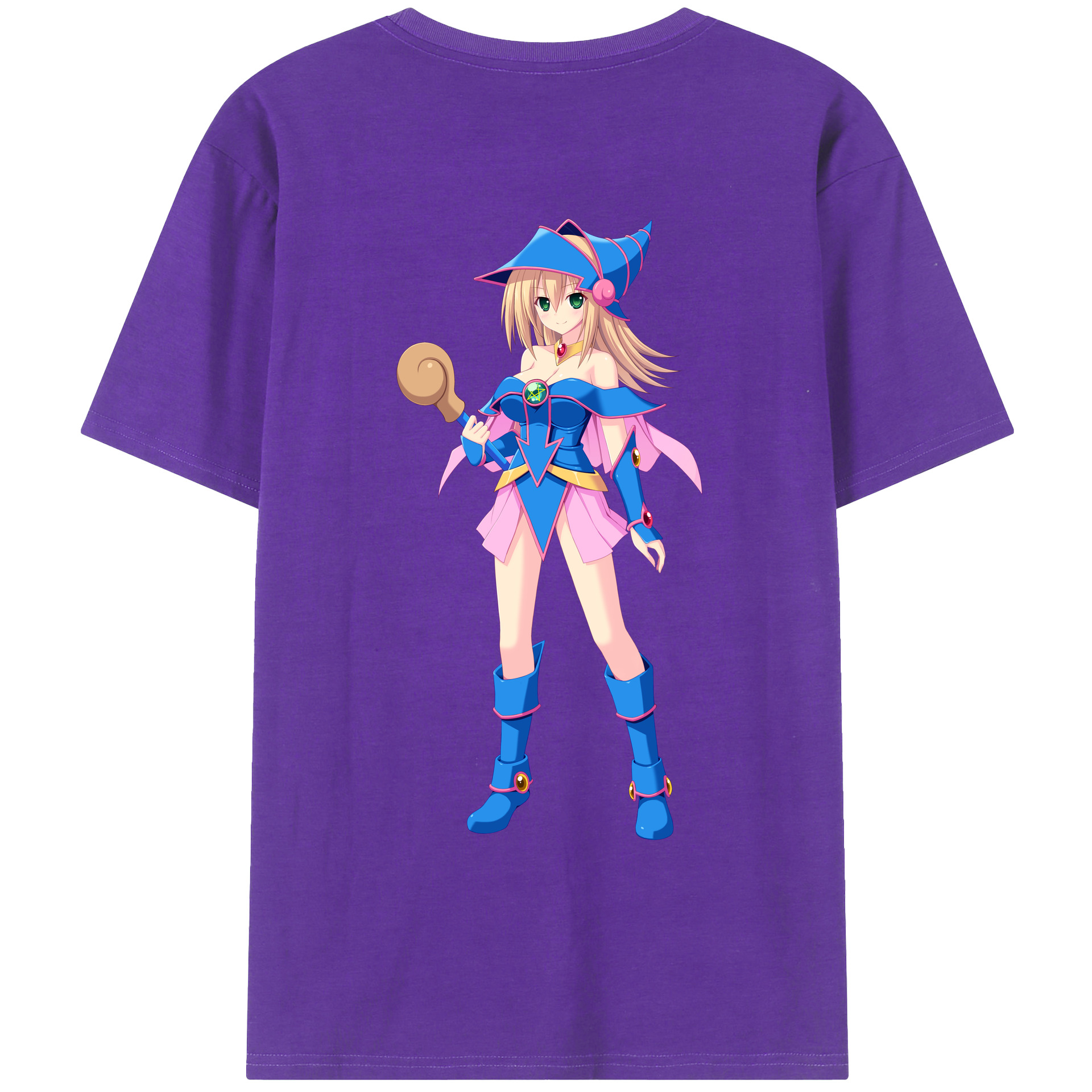 （画像用） 遊☆戯☆王 Yu-Gi-Oh! 綿100％ メンズ半袖Tシャツ（バックプリント） 通気性