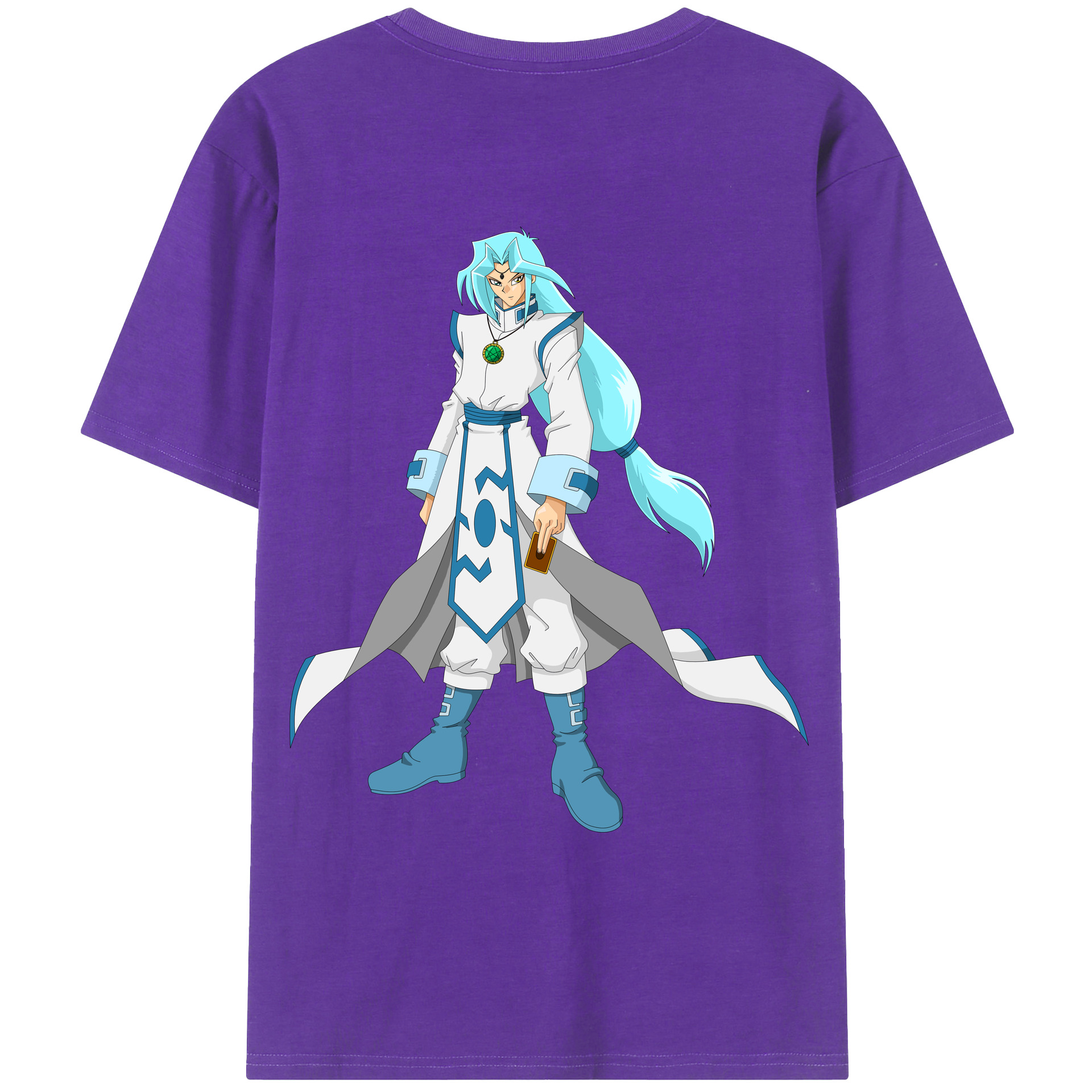 （画像用） 遊☆戯☆王 Yu-Gi-Oh! 綿100％ メンズ半袖Tシャツ（バックプリント） 通気性