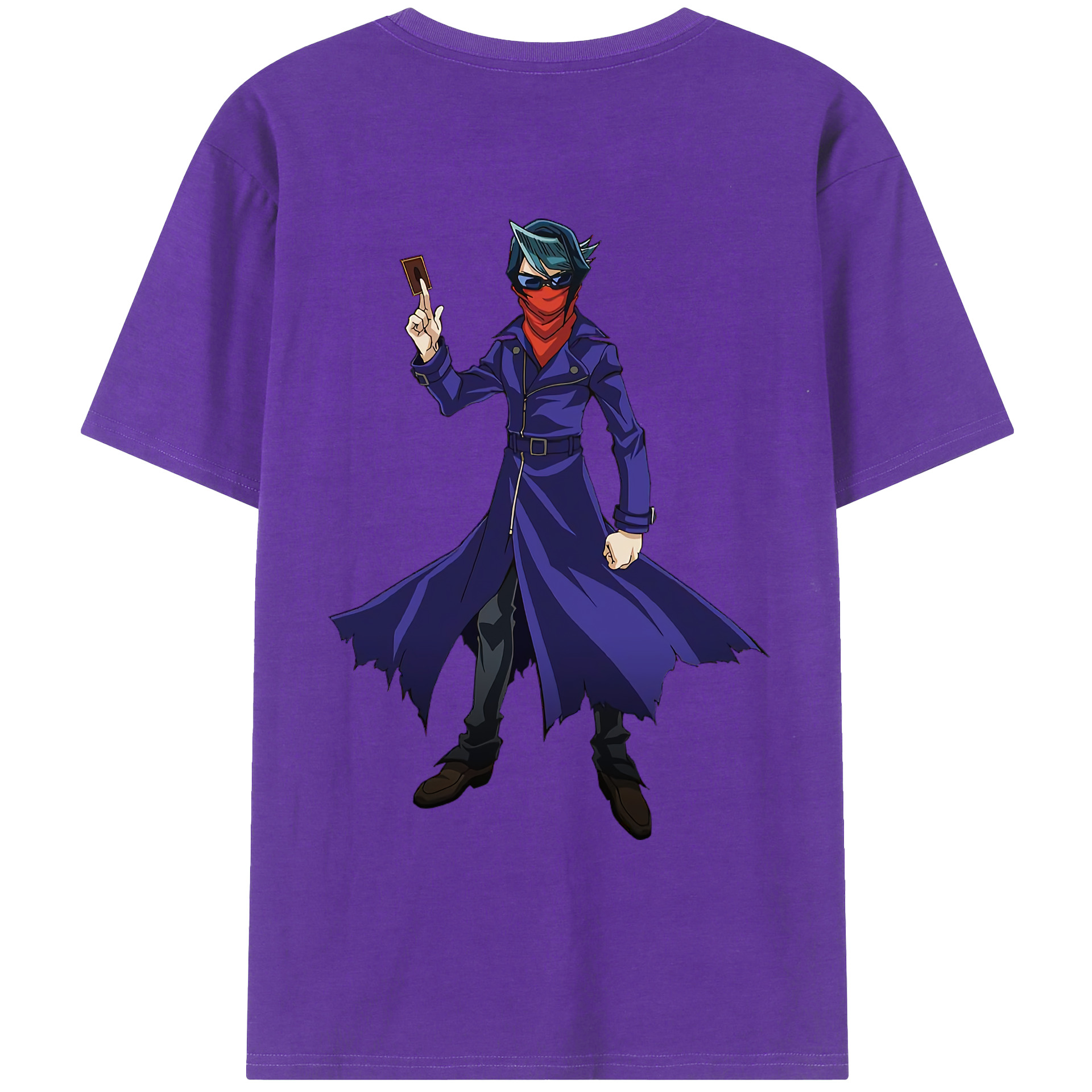 （画像用） 遊☆戯☆王 Yu-Gi-Oh! 綿100％ メンズ半袖Tシャツ（バックプリント） 通気性