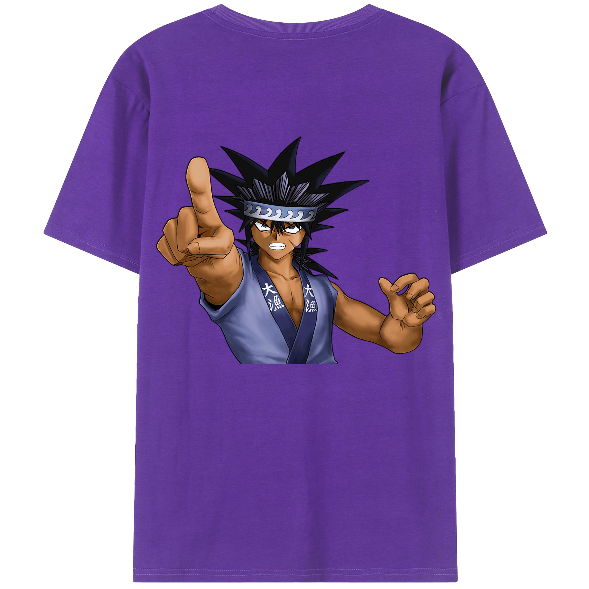 （画像用） 遊☆戯☆王 Yu-Gi-Oh! 綿100％ メンズ半袖Tシャツ（バックプリント） 通気性