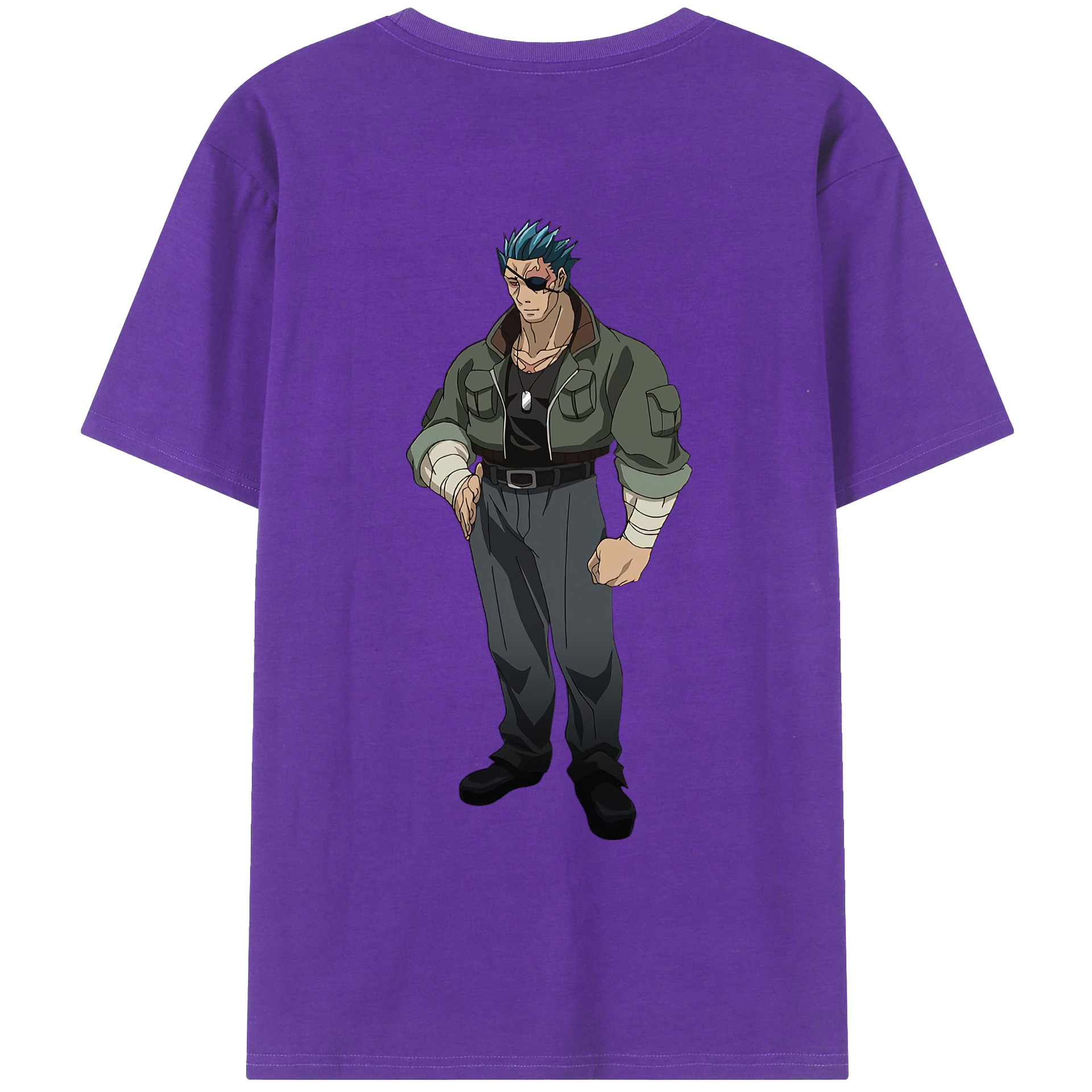 （画像用） 遊☆戯☆王 Yu-Gi-Oh! 綿100％ メンズ半袖Tシャツ（バックプリント） 通気性