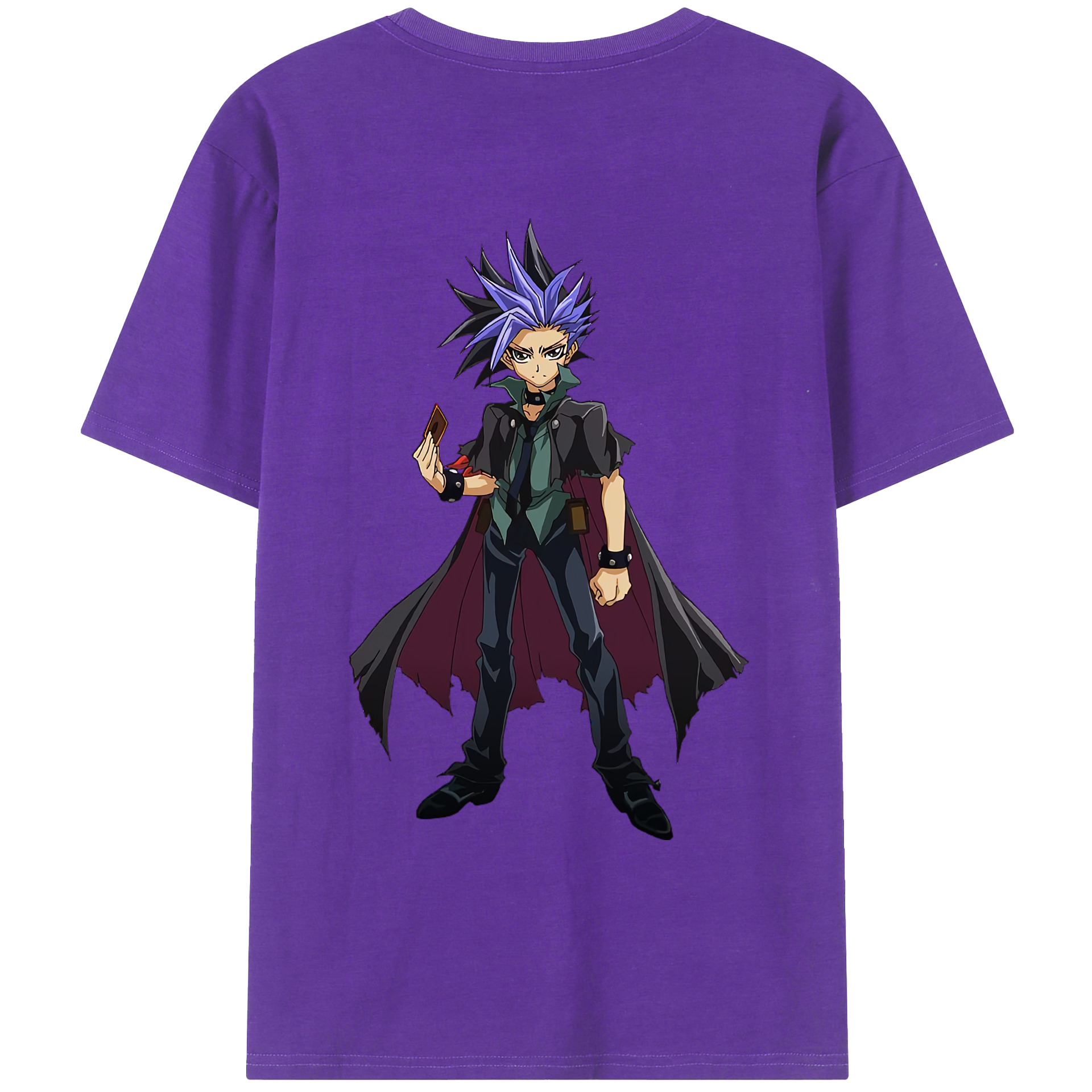 （画像用） 遊☆戯☆王 Yu-Gi-Oh! 綿100％ メンズ半袖Tシャツ（バックプリント） 通気性