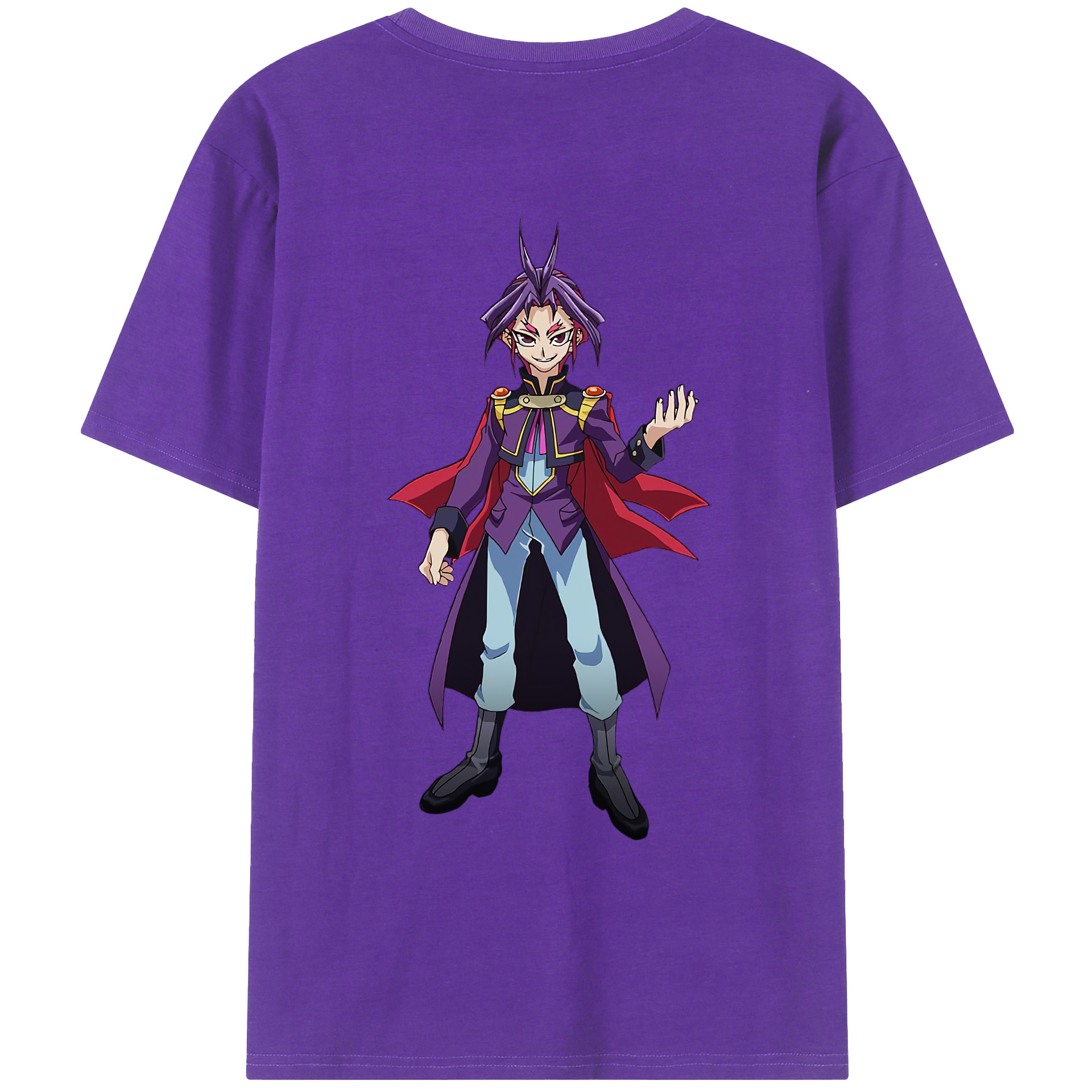 （画像用） 遊☆戯☆王 Yu-Gi-Oh! 綿100％ メンズ半袖Tシャツ（バックプリント） 通気性