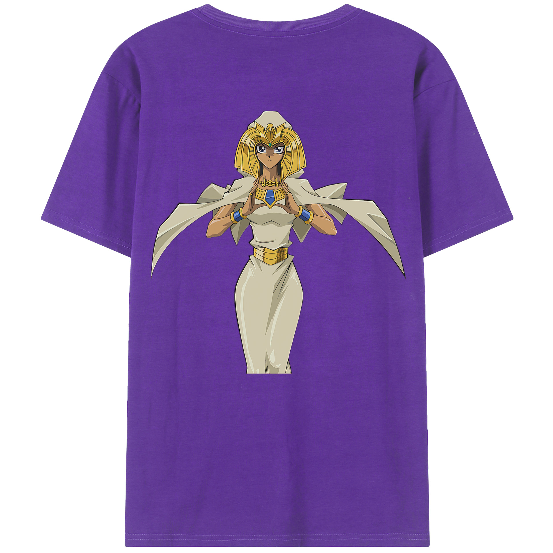 （画像用） 遊☆戯☆王 Yu-Gi-Oh! 綿100％ メンズ半袖Tシャツ（バックプリント） 通気性