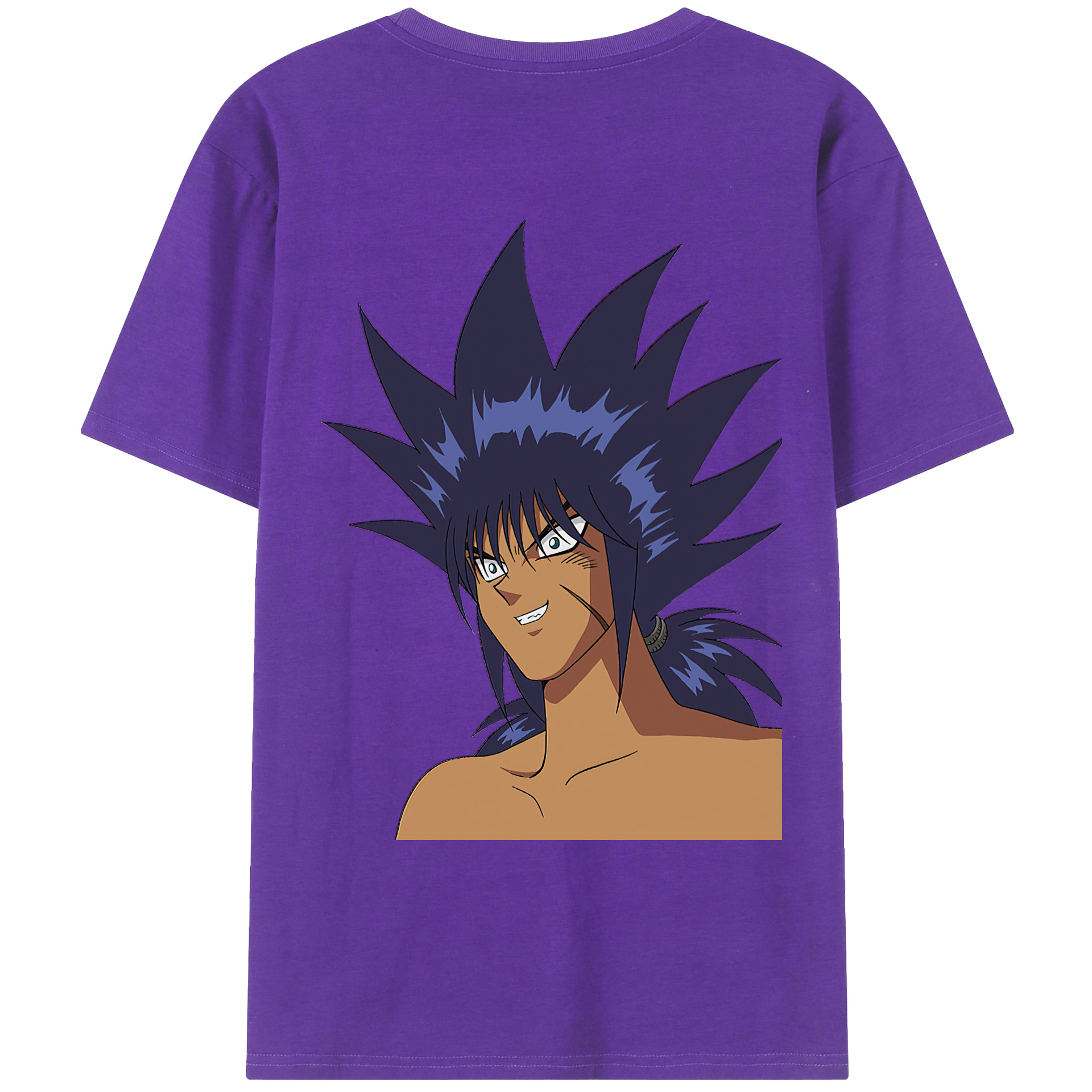 （画像用） 遊☆戯☆王 Yu-Gi-Oh! 綿100％ メンズ半袖Tシャツ（バックプリント） 通気性