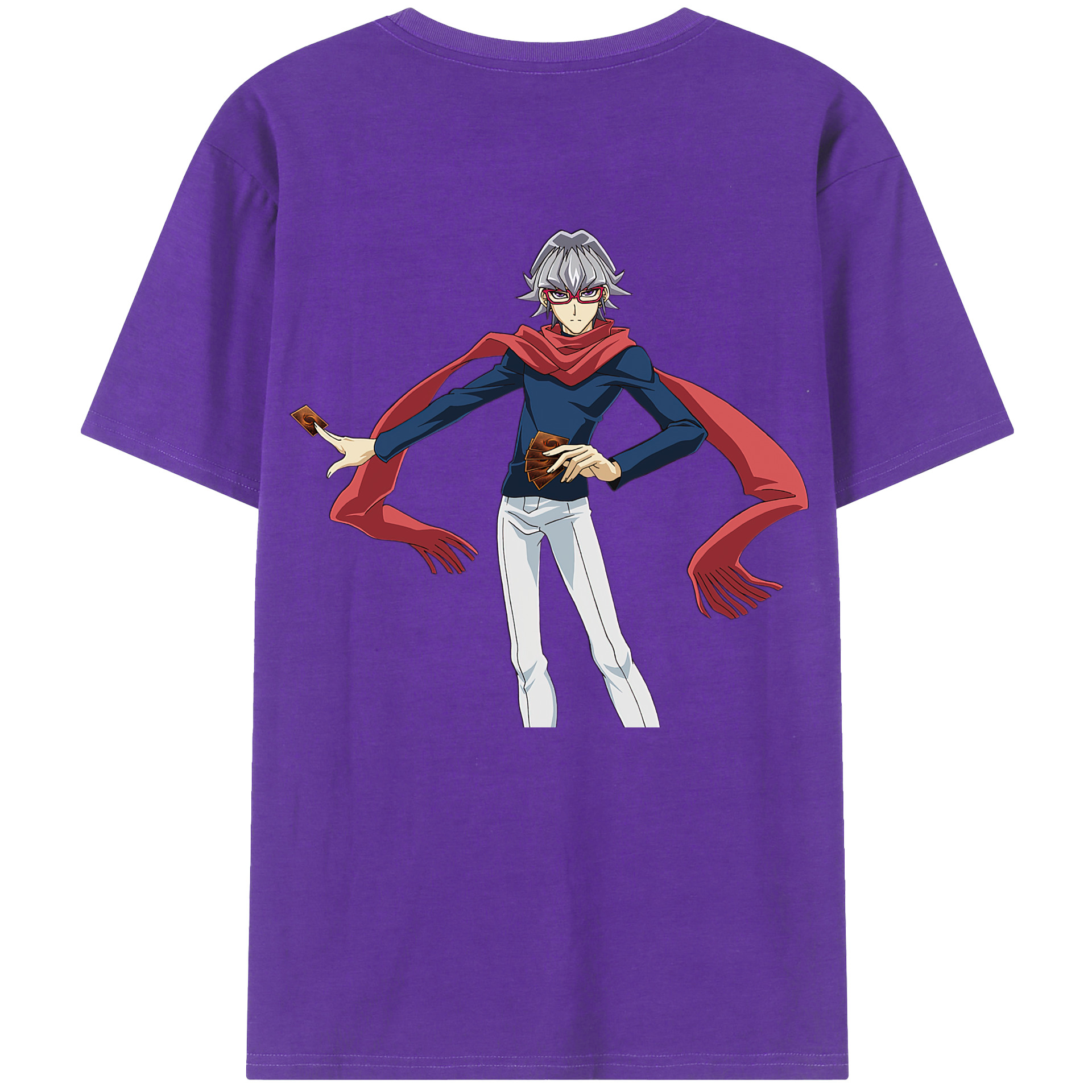（画像用） 遊☆戯☆王 Yu-Gi-Oh! 綿100％ メンズ半袖Tシャツ（バックプリント） 通気性