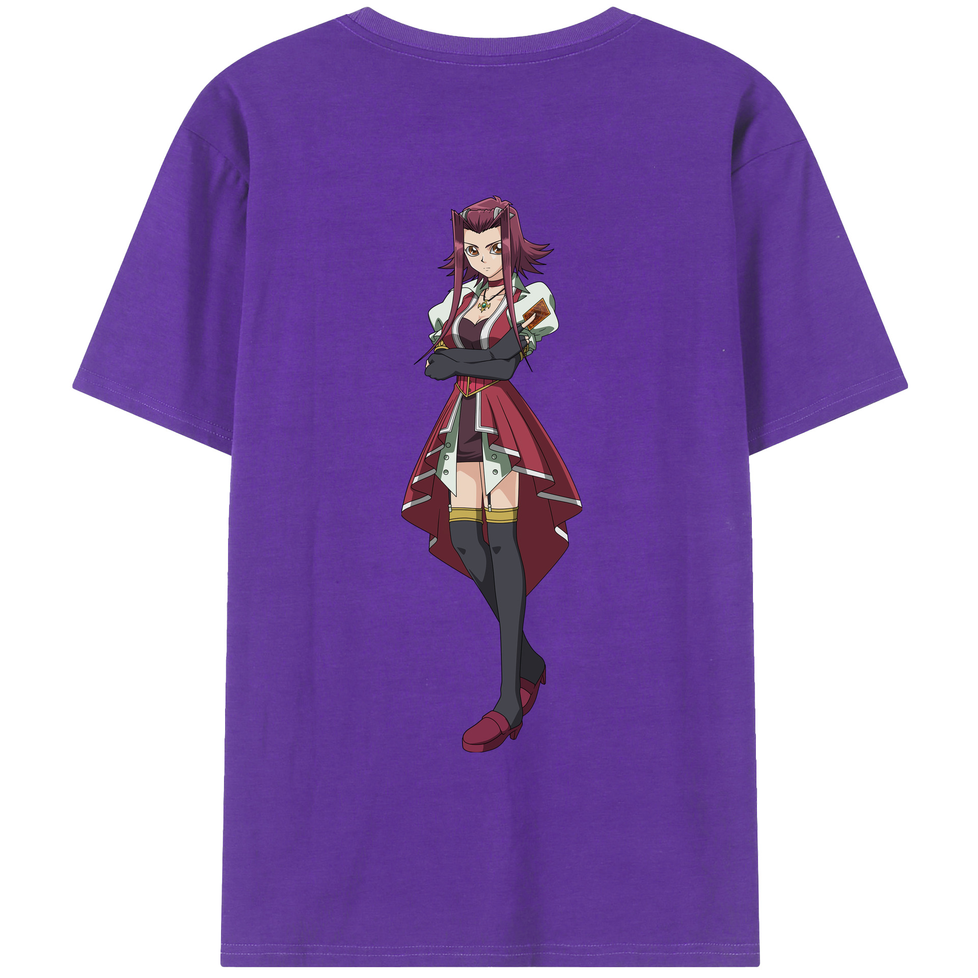 （画像用） 遊☆戯☆王 Yu-Gi-Oh! 綿100％ メンズ半袖Tシャツ（バックプリント） 通気性
