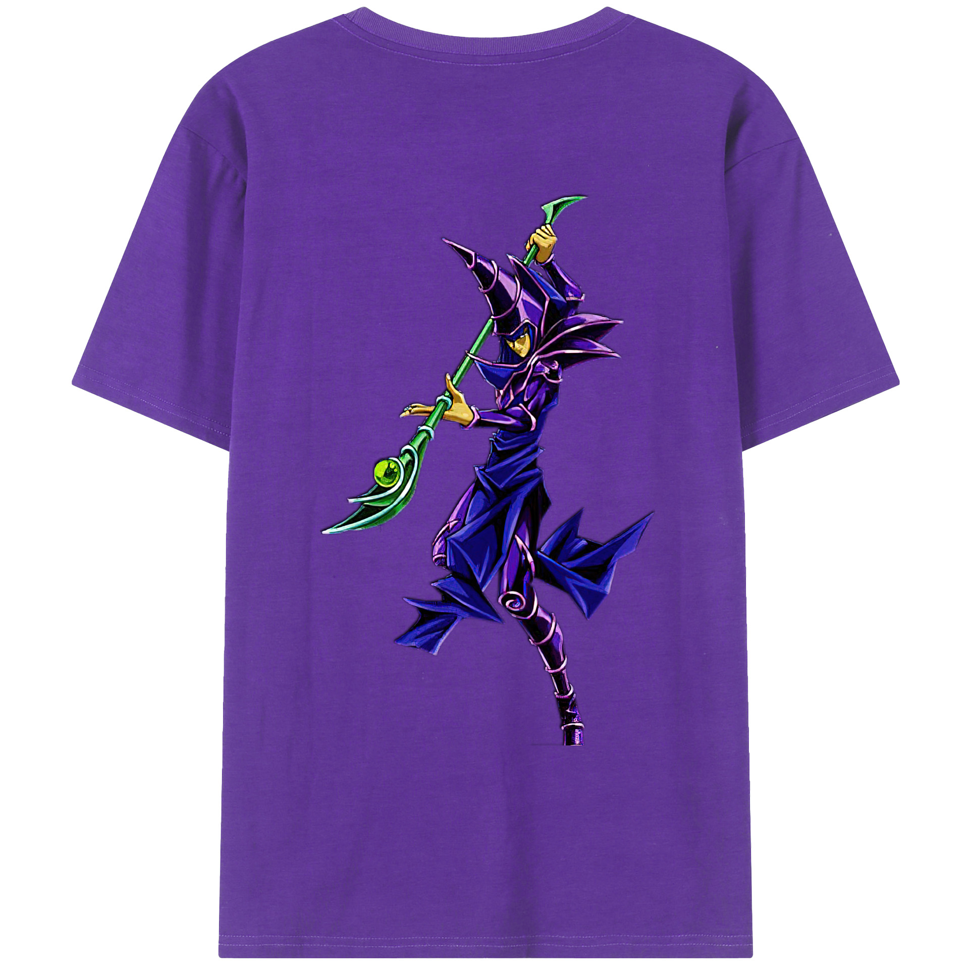（画像用） 遊☆戯☆王 Yu-Gi-Oh! 綿100％ メンズ半袖Tシャツ（バックプリント） 通気性