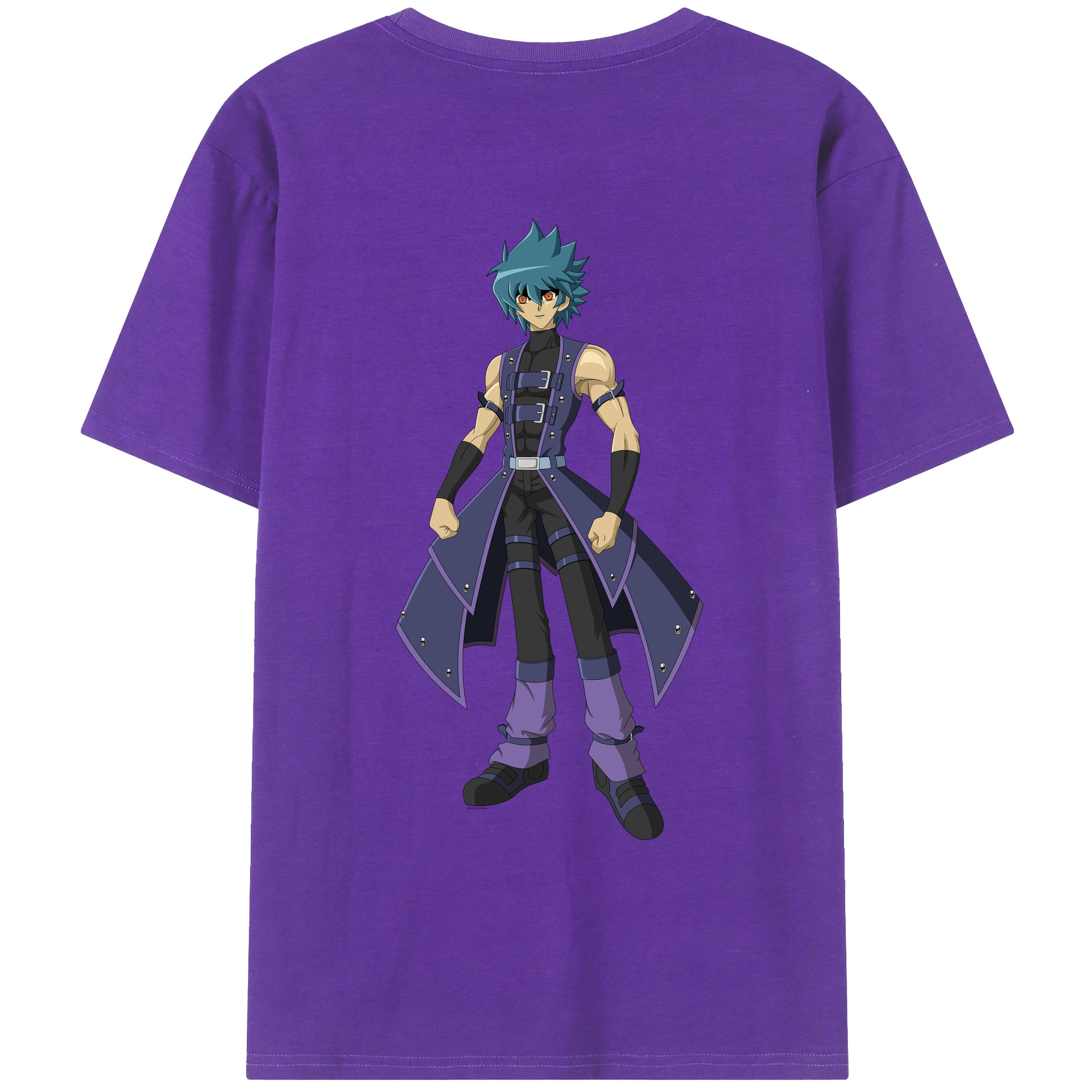（画像用） 遊☆戯☆王 Yu-Gi-Oh! 綿100％ メンズ半袖Tシャツ（バックプリント） 通気性