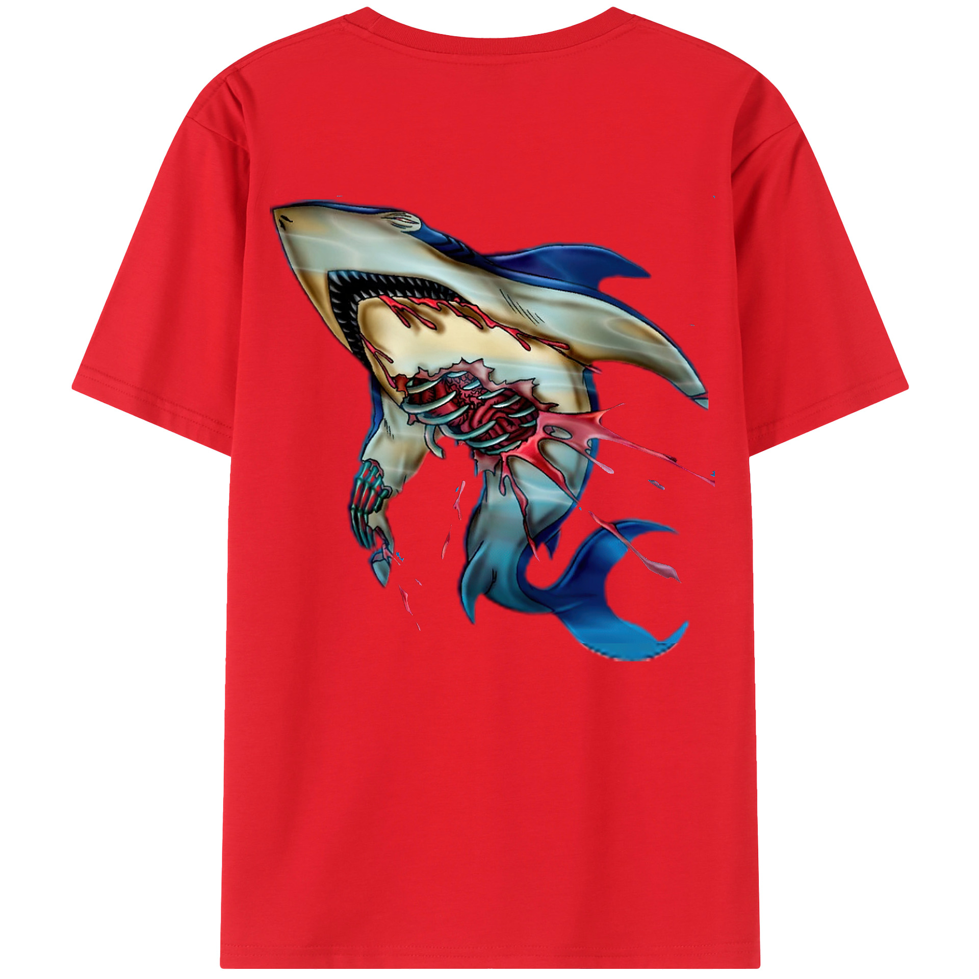 （画像用） 遊☆戯☆王 Yu-Gi-Oh! 綿100％ メンズ半袖Tシャツ（バックプリント） 通気性
