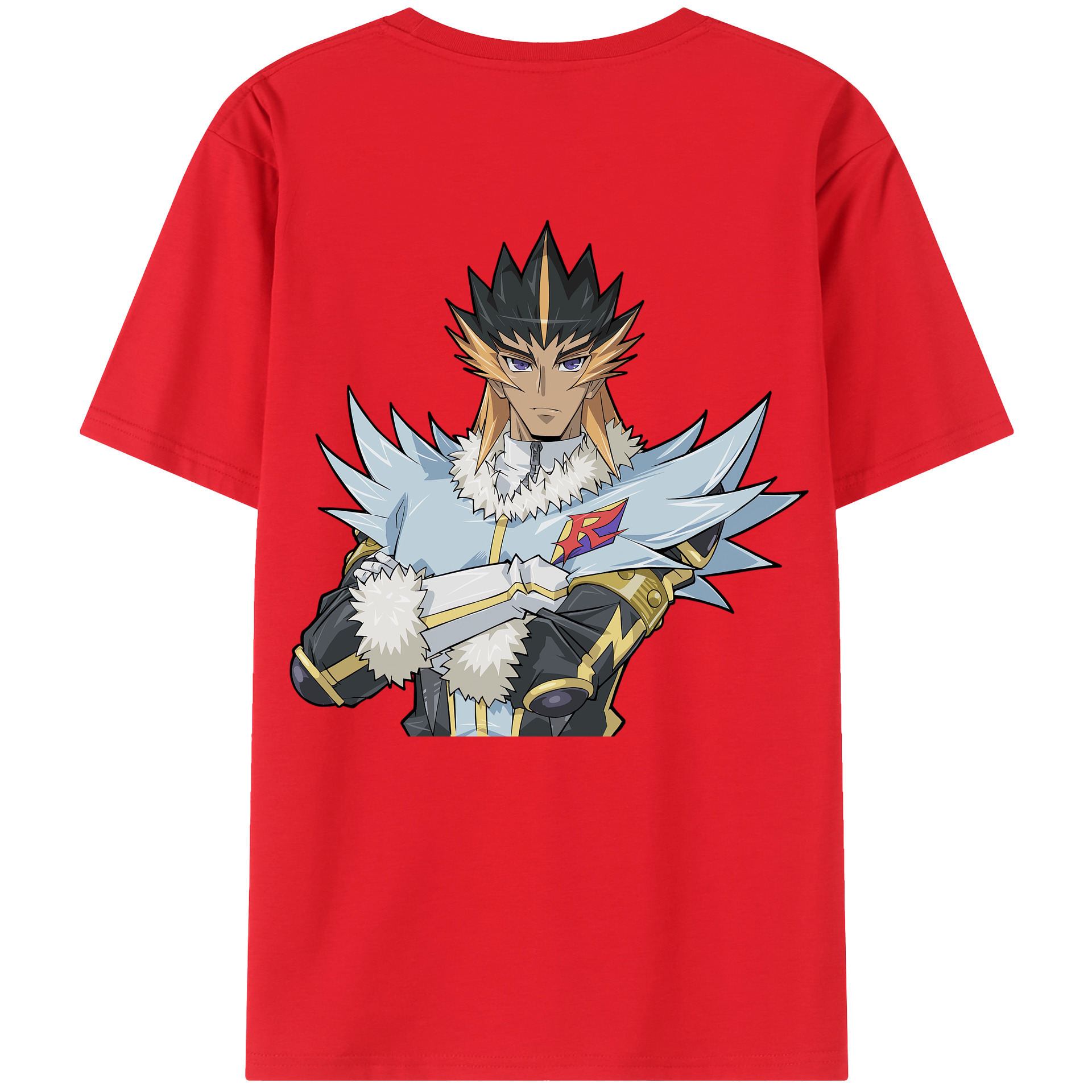 （画像用） 遊☆戯☆王 Yu-Gi-Oh! 綿100％ メンズ半袖Tシャツ（バックプリント） 通気性