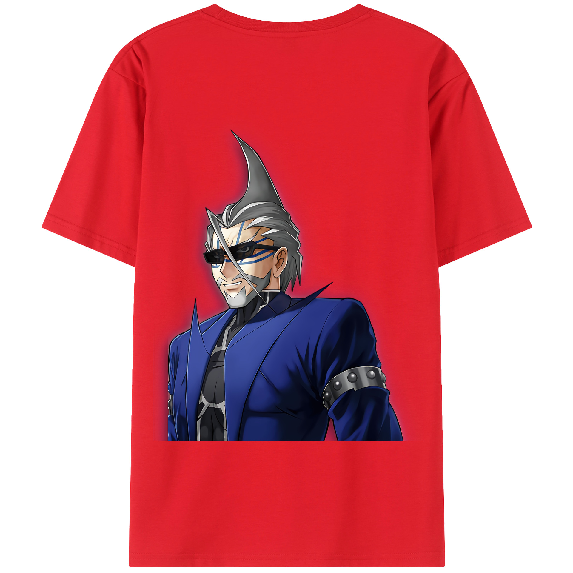 （画像用） 遊☆戯☆王 Yu-Gi-Oh! 綿100％ メンズ半袖Tシャツ（バックプリント） 通気性