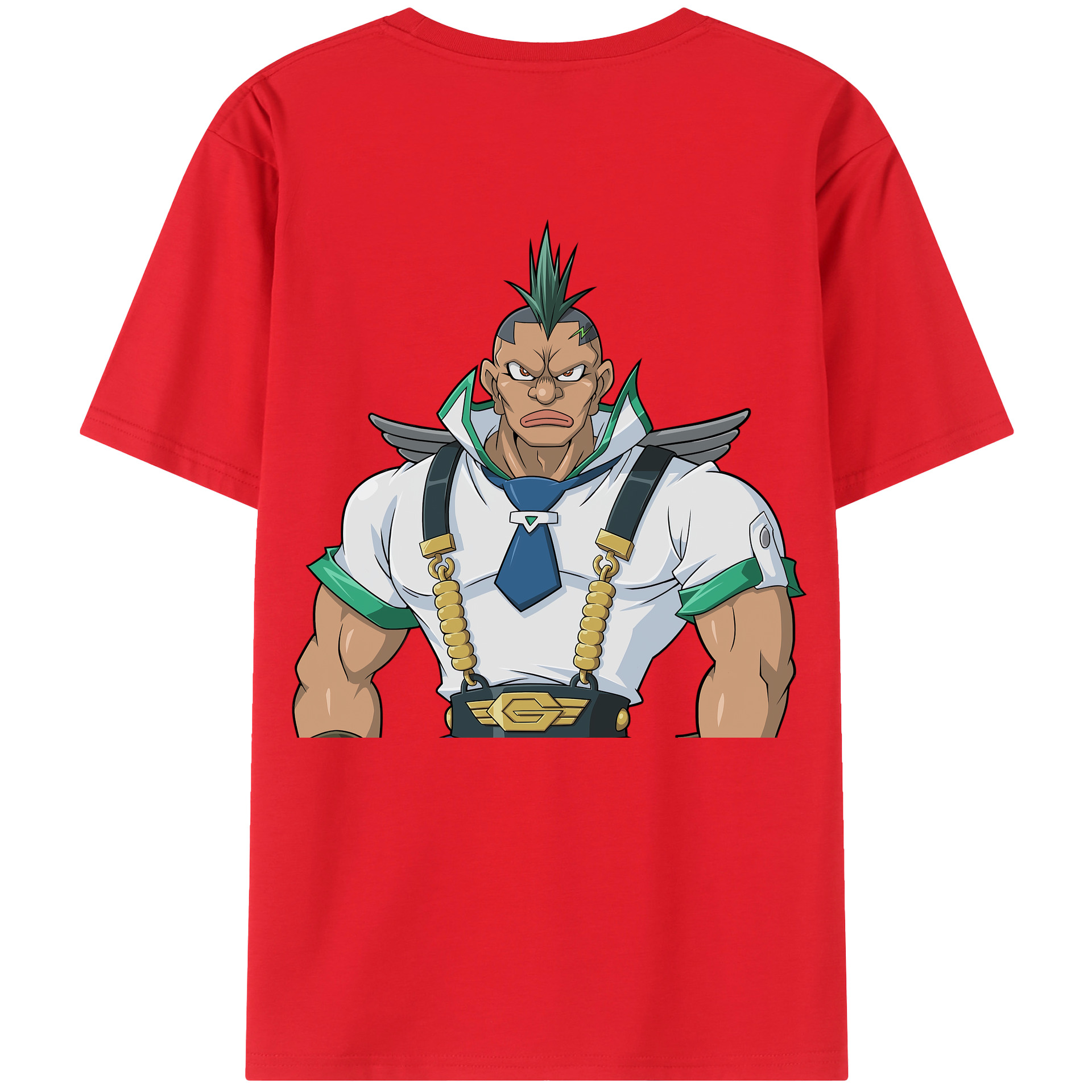 （画像用） 遊☆戯☆王 Yu-Gi-Oh! 綿100％ メンズ半袖Tシャツ（バックプリント） 通気性