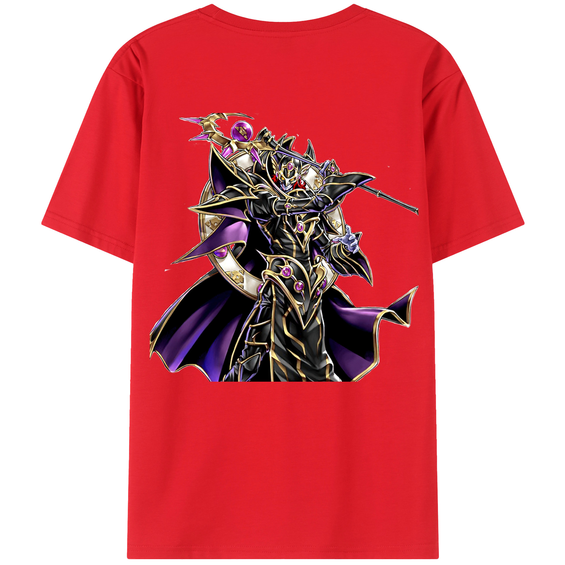 （画像用） 遊☆戯☆王 Yu-Gi-Oh! 綿100％ メンズ半袖Tシャツ（バックプリント） 通気性