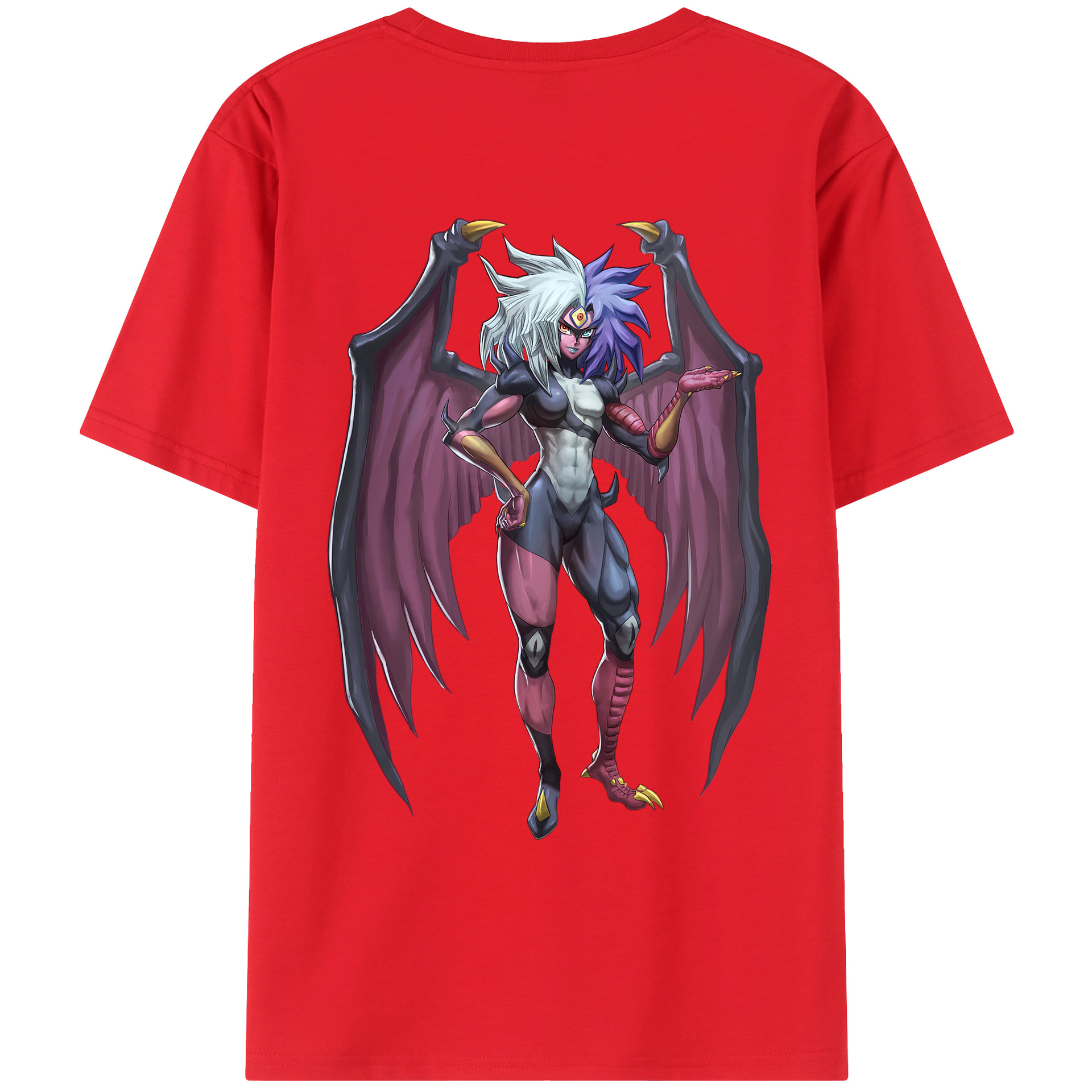 （画像用） 遊☆戯☆王 Yu-Gi-Oh! 綿100％ メンズ半袖Tシャツ（バックプリント） 通気性