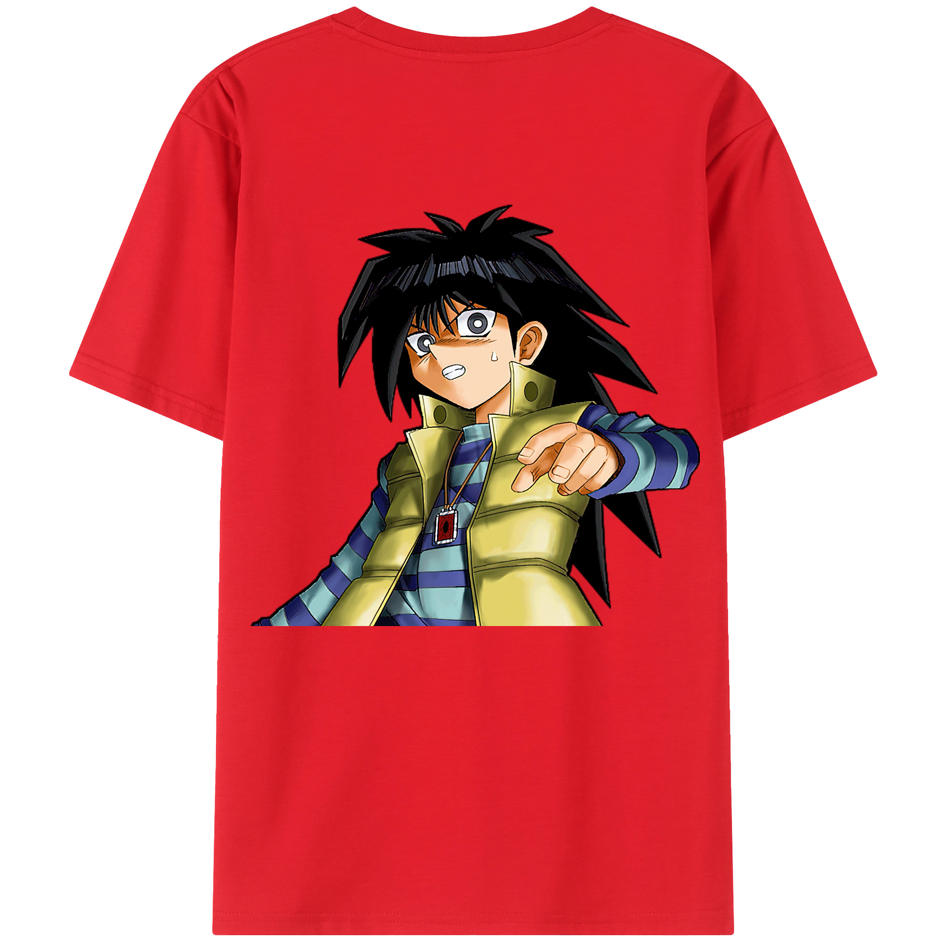 （画像用） 遊☆戯☆王 Yu-Gi-Oh! 綿100％ メンズ半袖Tシャツ（バックプリント） 通気性