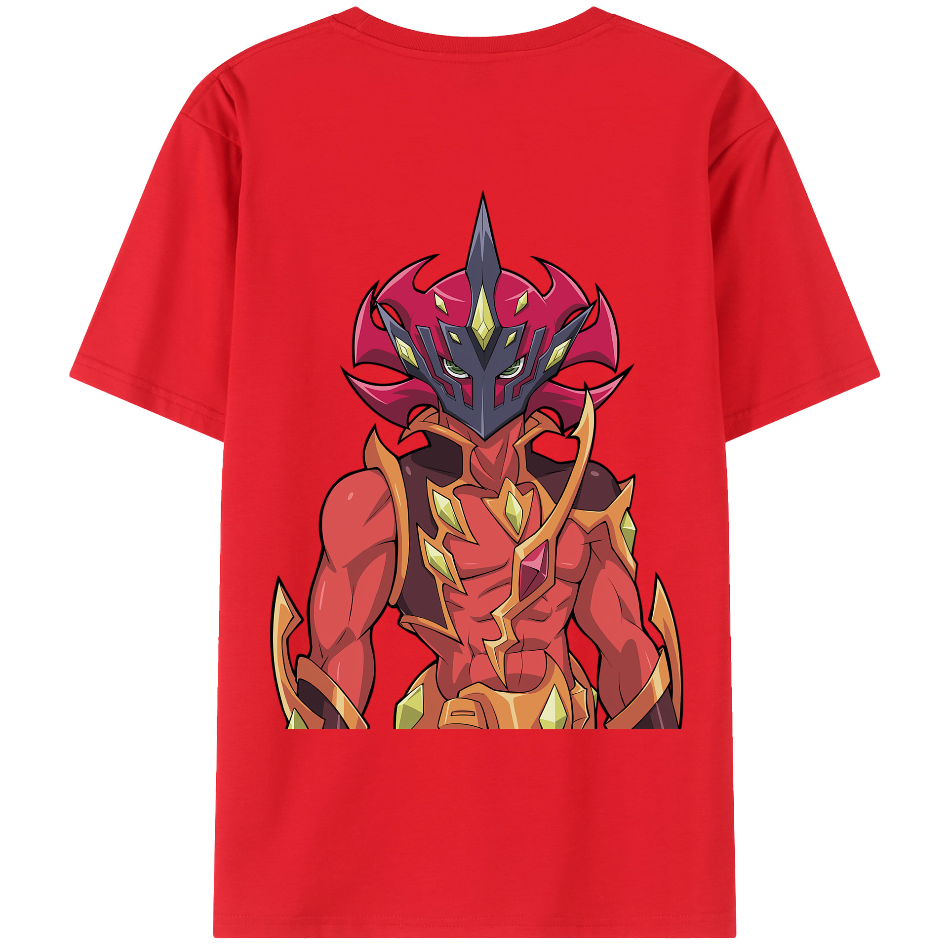 （画像用） 遊☆戯☆王 Yu-Gi-Oh! 綿100％ メンズ半袖Tシャツ（バックプリント） 通気性