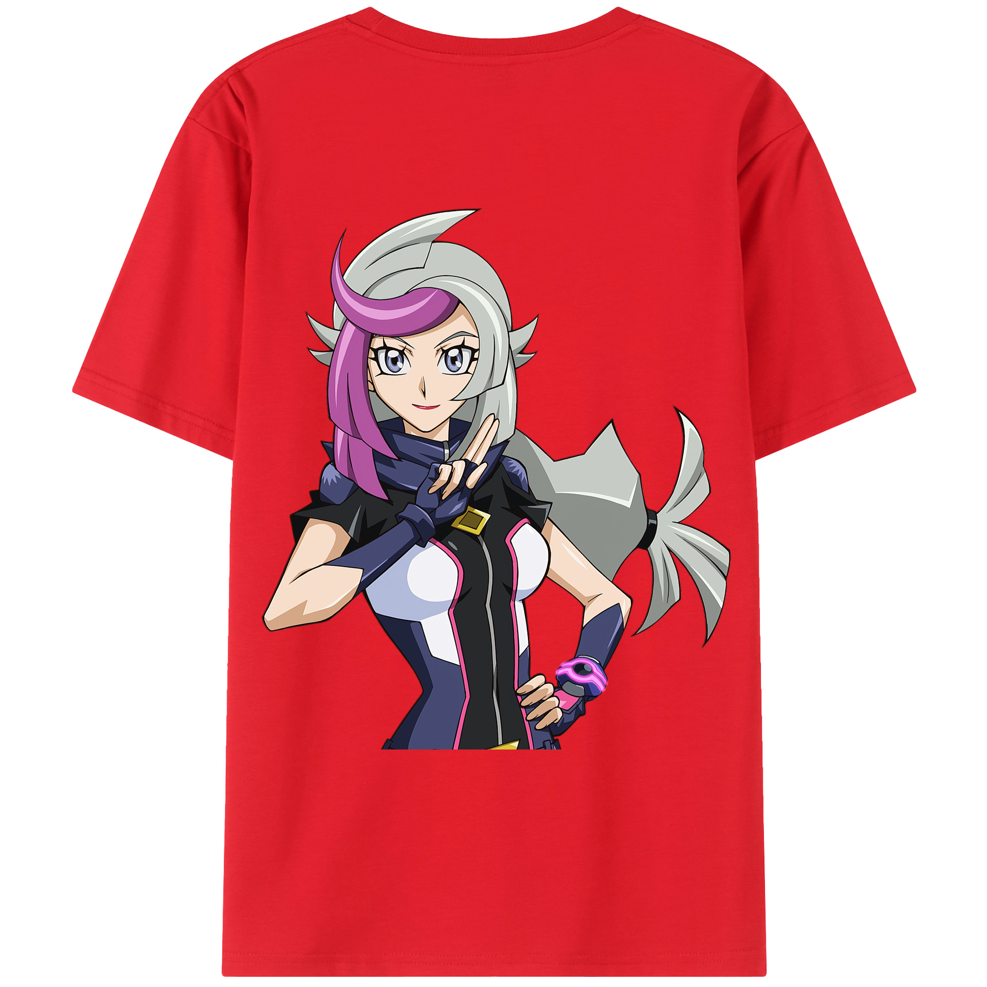 （画像用） 遊☆戯☆王 Yu-Gi-Oh! 綿100％ メンズ半袖Tシャツ（バックプリント） 通気性