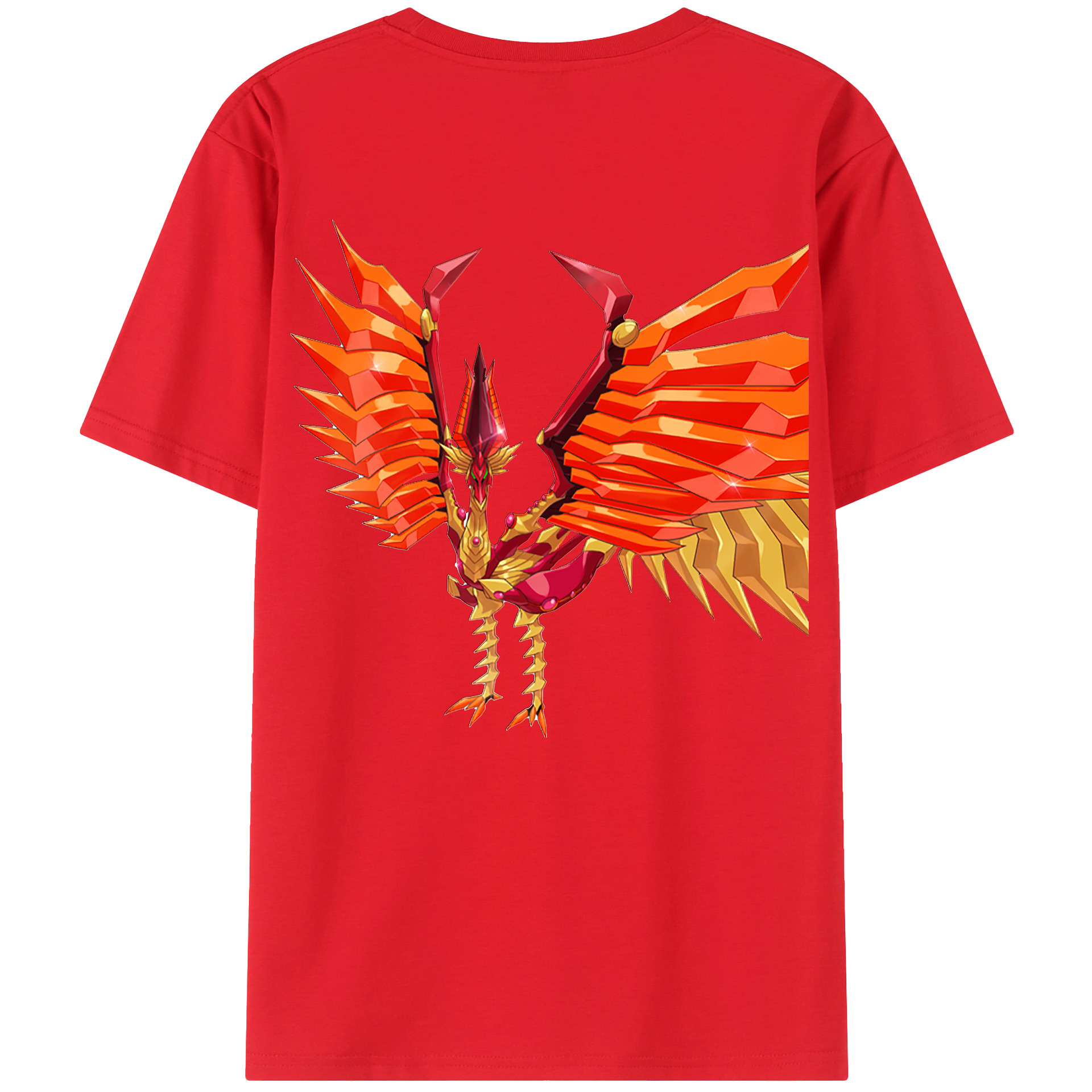 （画像用） 遊☆戯☆王 Yu-Gi-Oh! 綿100％ メンズ半袖Tシャツ（バックプリント） 通気性