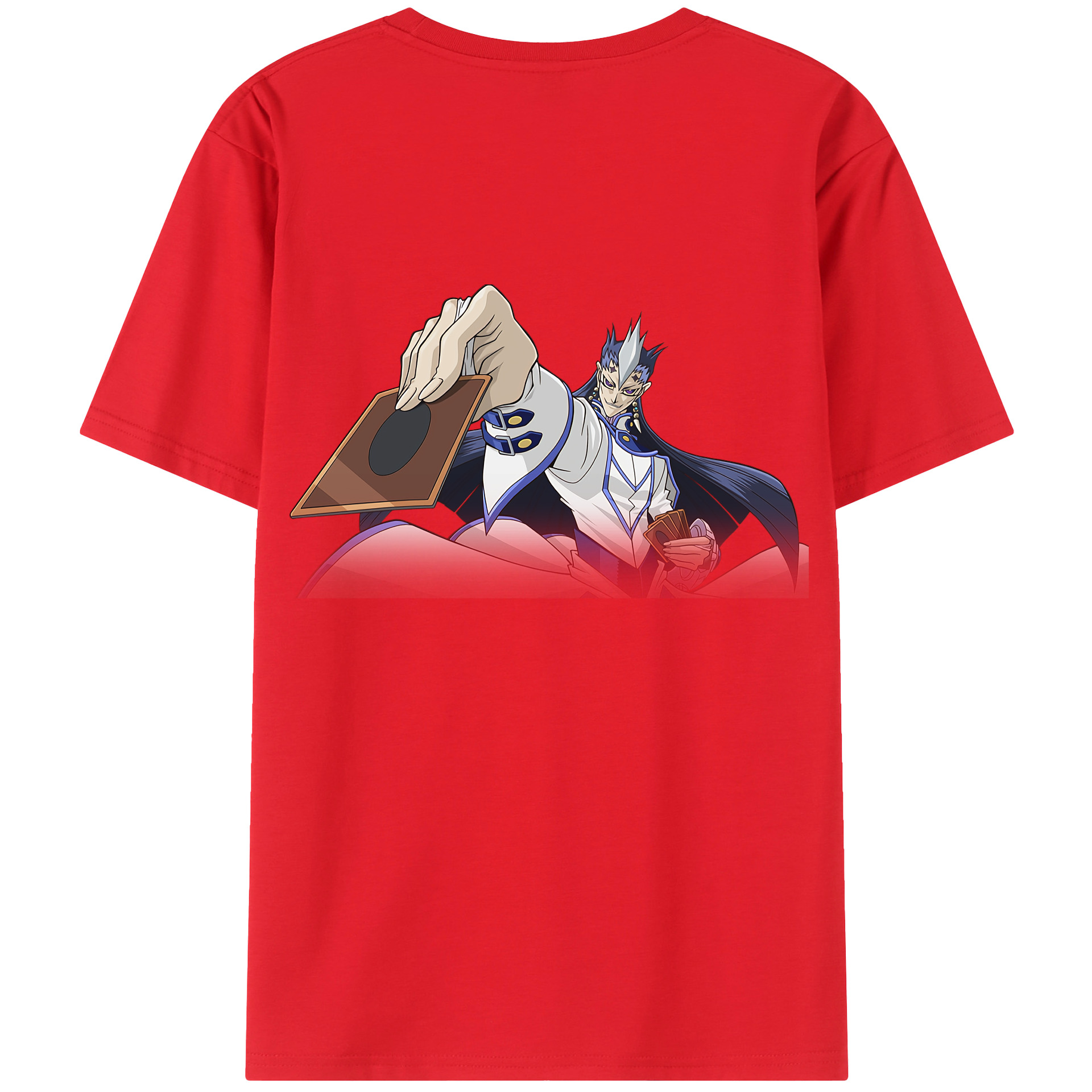 （画像用） 遊☆戯☆王 Yu-Gi-Oh! 綿100％ メンズ半袖Tシャツ（バックプリント） 通気性