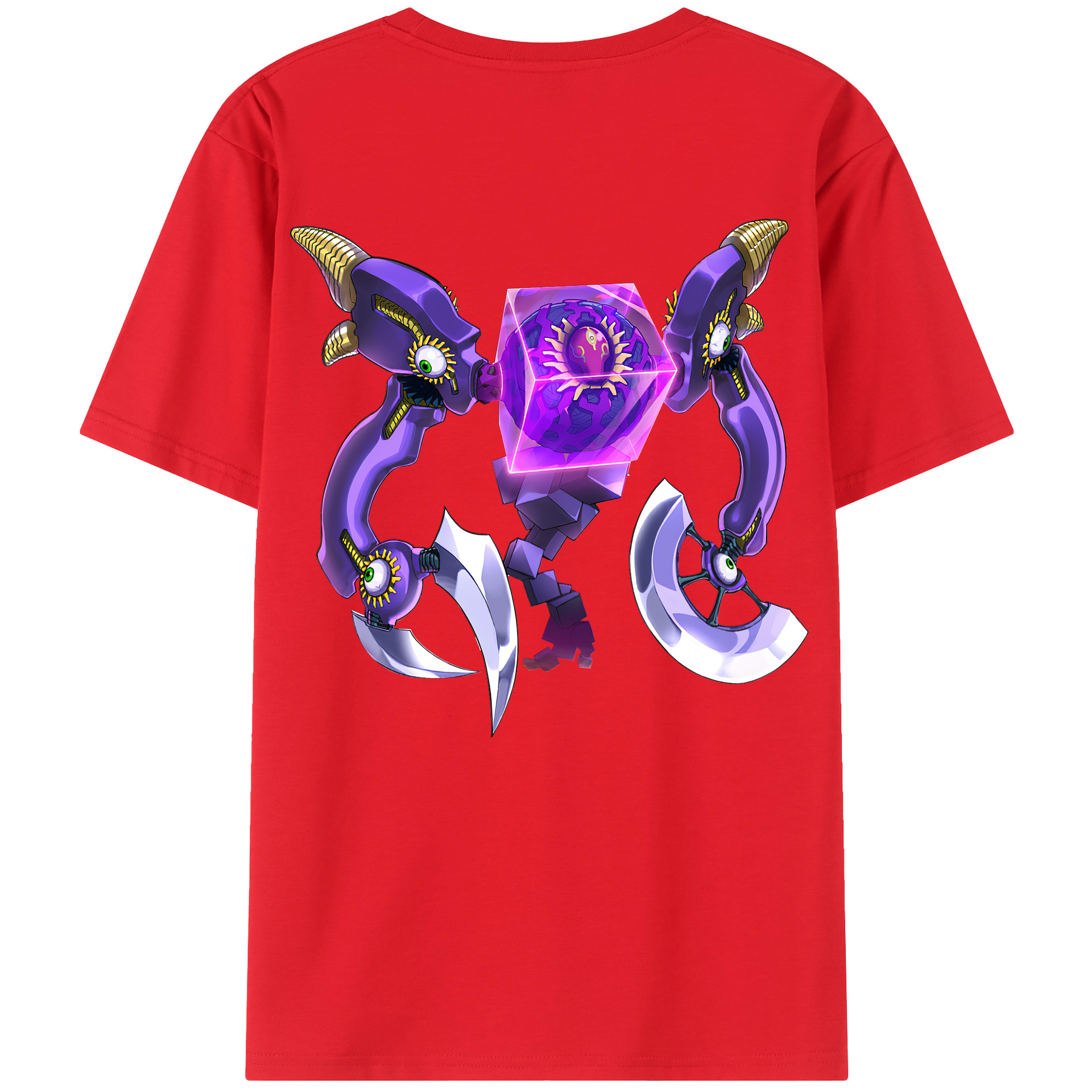 （画像用） 遊☆戯☆王 Yu-Gi-Oh! 綿100％ メンズ半袖Tシャツ（バックプリント） 通気性