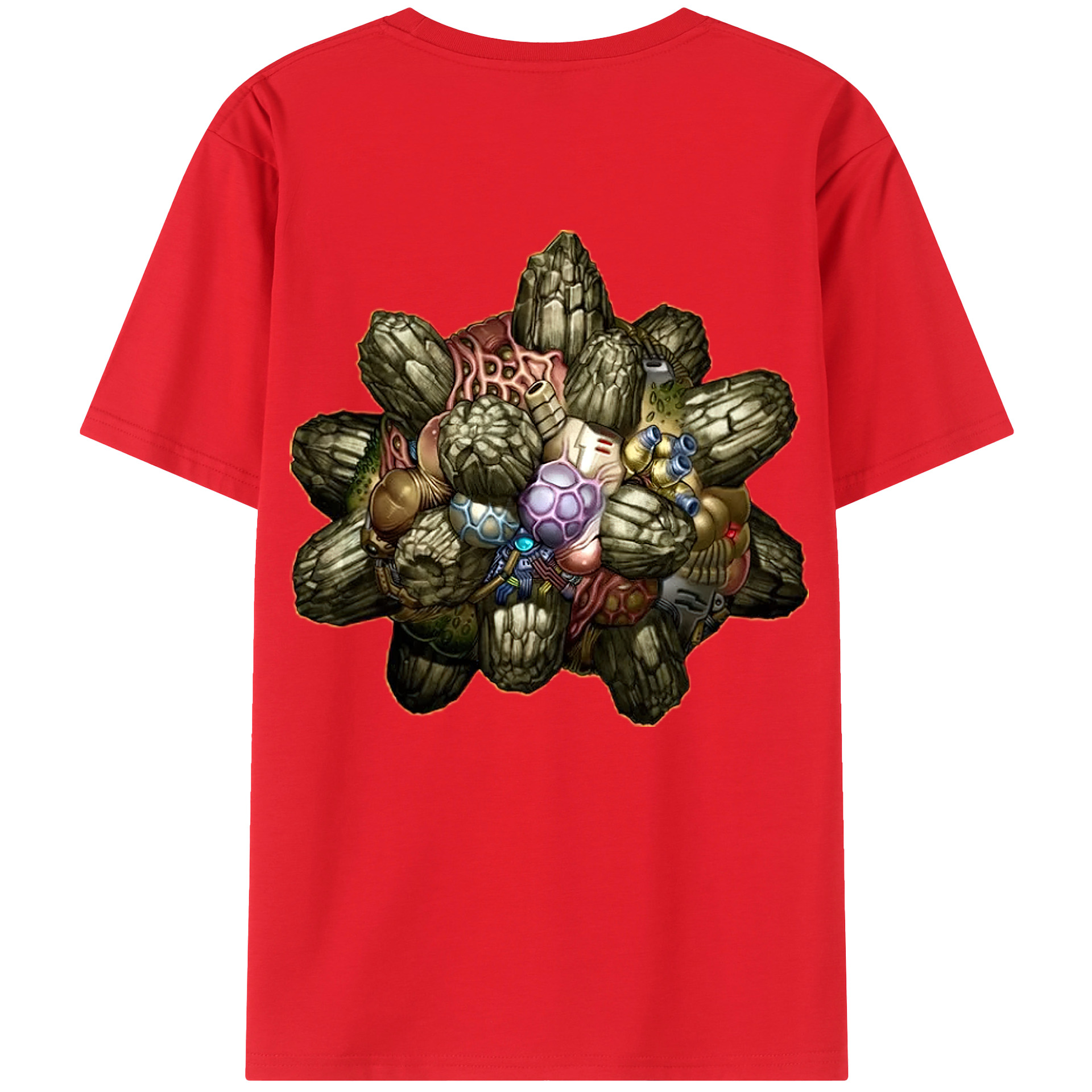 （画像用） 遊☆戯☆王 Yu-Gi-Oh! 綿100％ メンズ半袖Tシャツ（バックプリント） 通気性