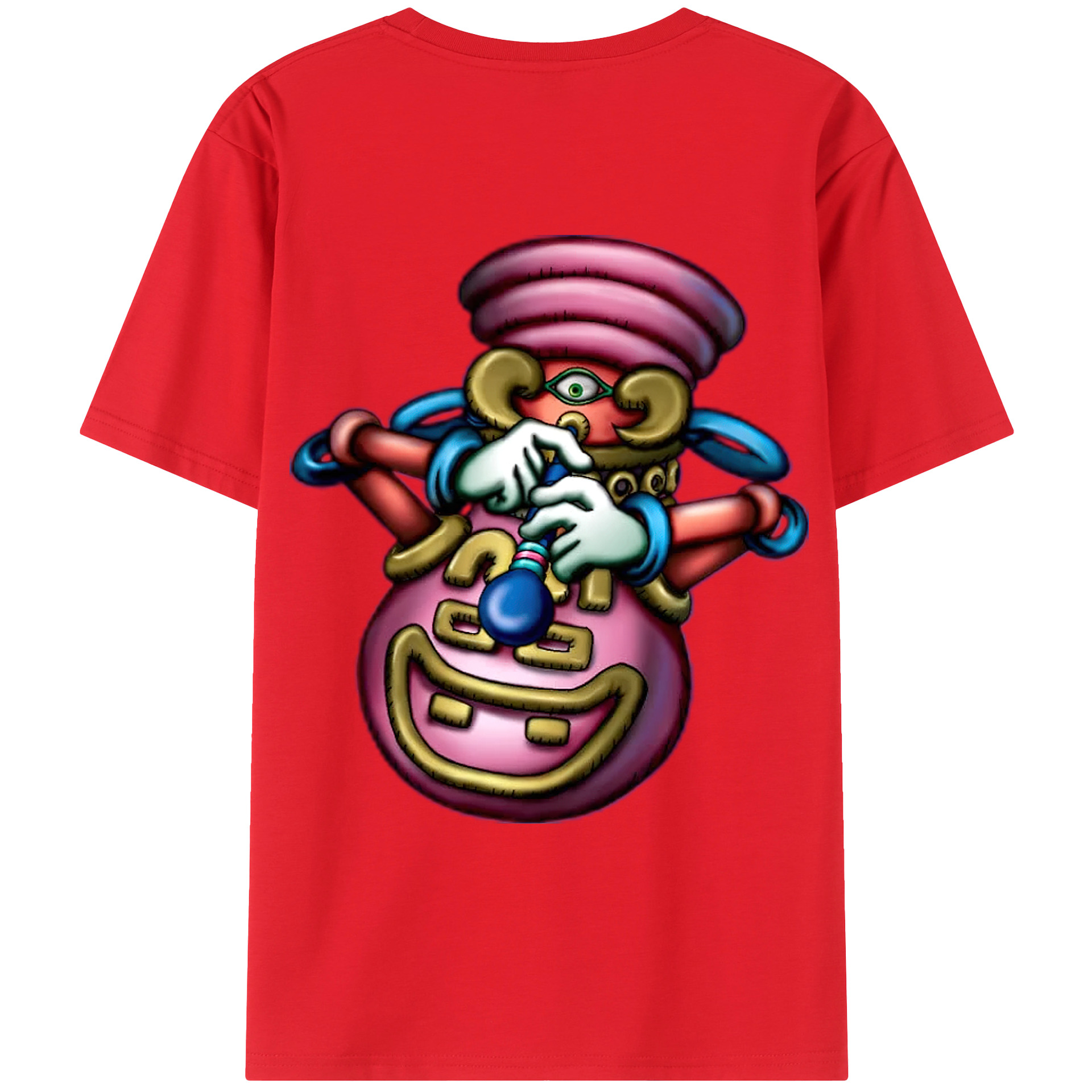（画像用） 遊☆戯☆王 Yu-Gi-Oh! 綿100％ メンズ半袖Tシャツ（バックプリント） 通気性