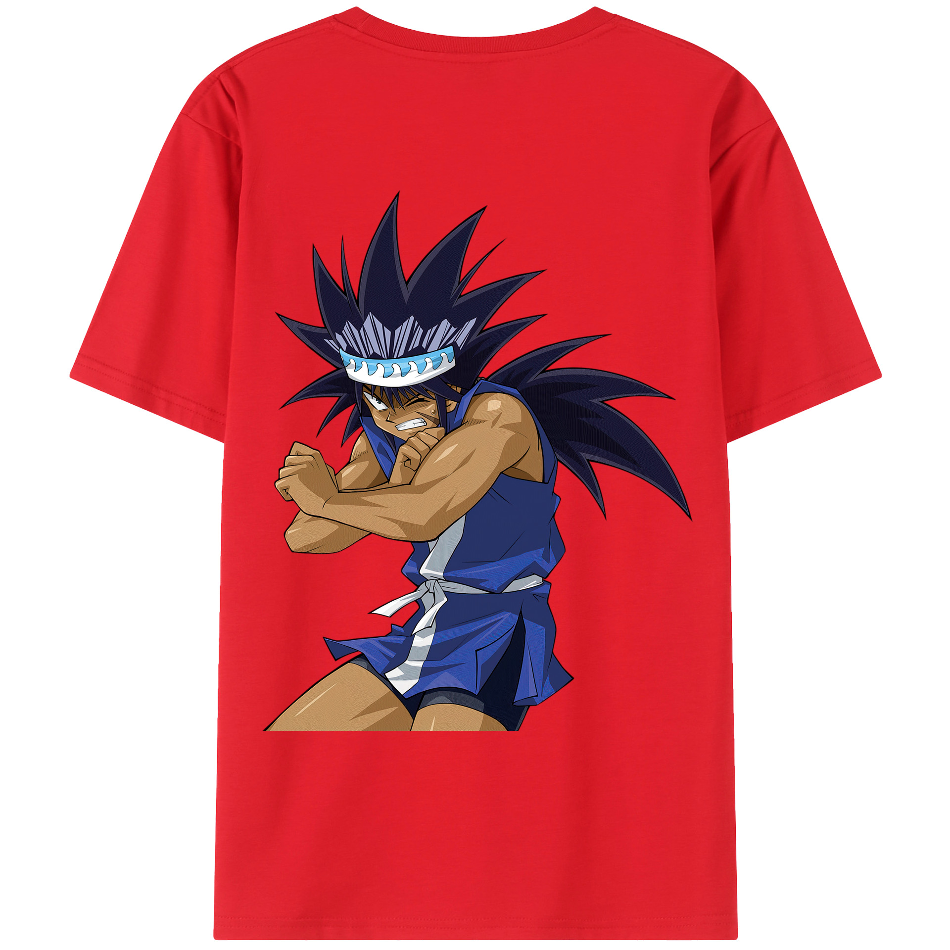 （画像用） 遊☆戯☆王 Yu-Gi-Oh! 綿100％ メンズ半袖Tシャツ（バックプリント） 通気性