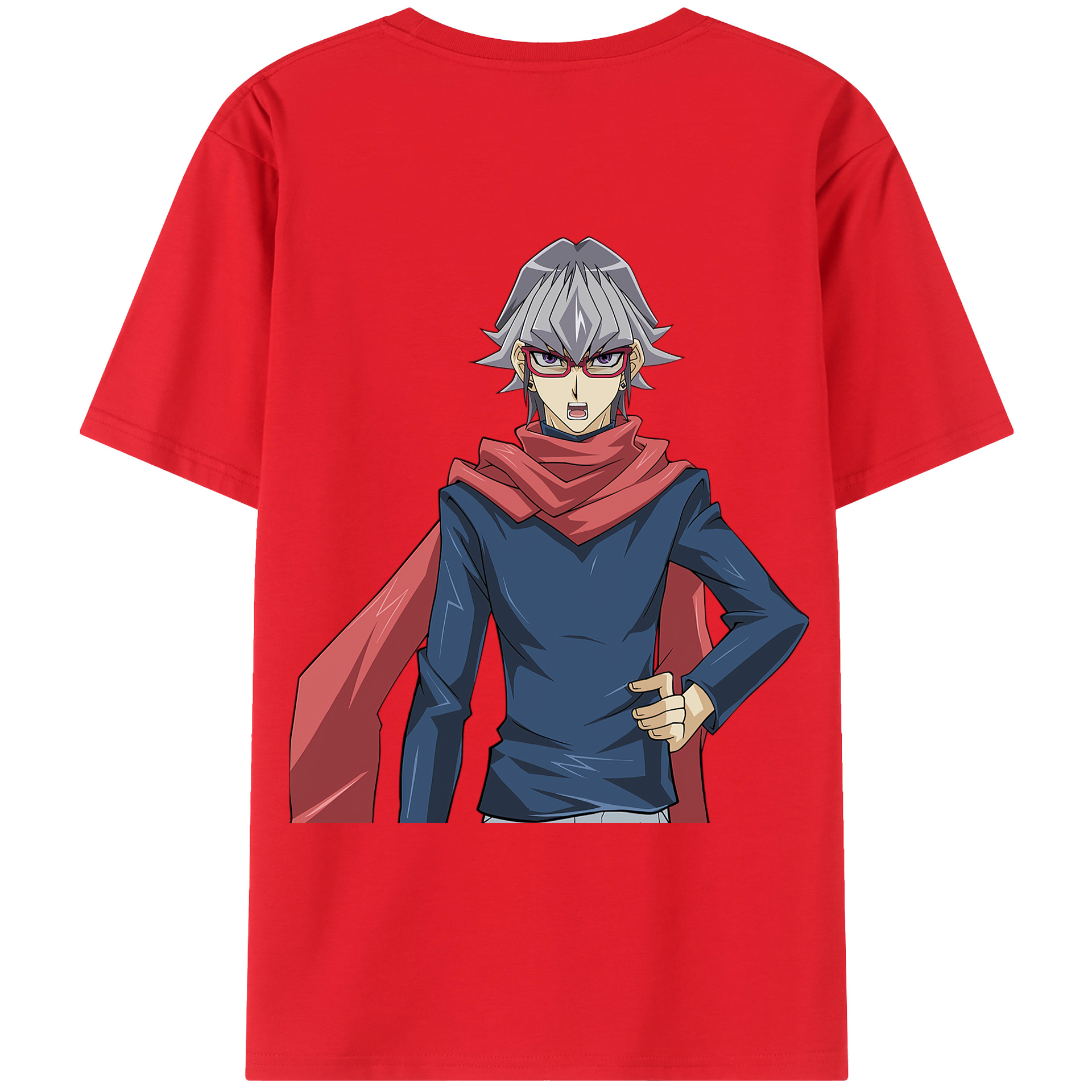 （画像用） 遊☆戯☆王 Yu-Gi-Oh! 綿100％ メンズ半袖Tシャツ（バックプリント） 通気性