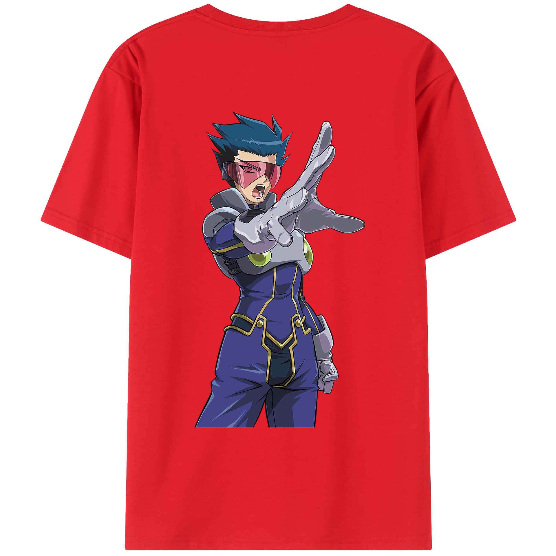 （画像用） 遊☆戯☆王 Yu-Gi-Oh! 綿100％ メンズ半袖Tシャツ（バックプリント） 通気性