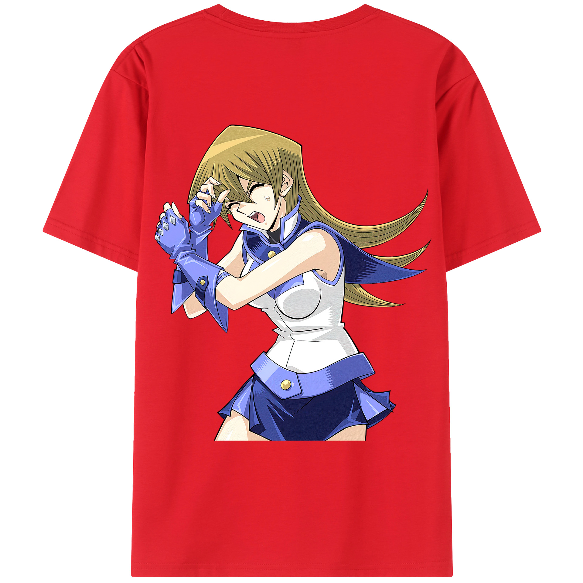 （画像用） 遊☆戯☆王 Yu-Gi-Oh! 綿100％ メンズ半袖Tシャツ（バックプリント） 通気性