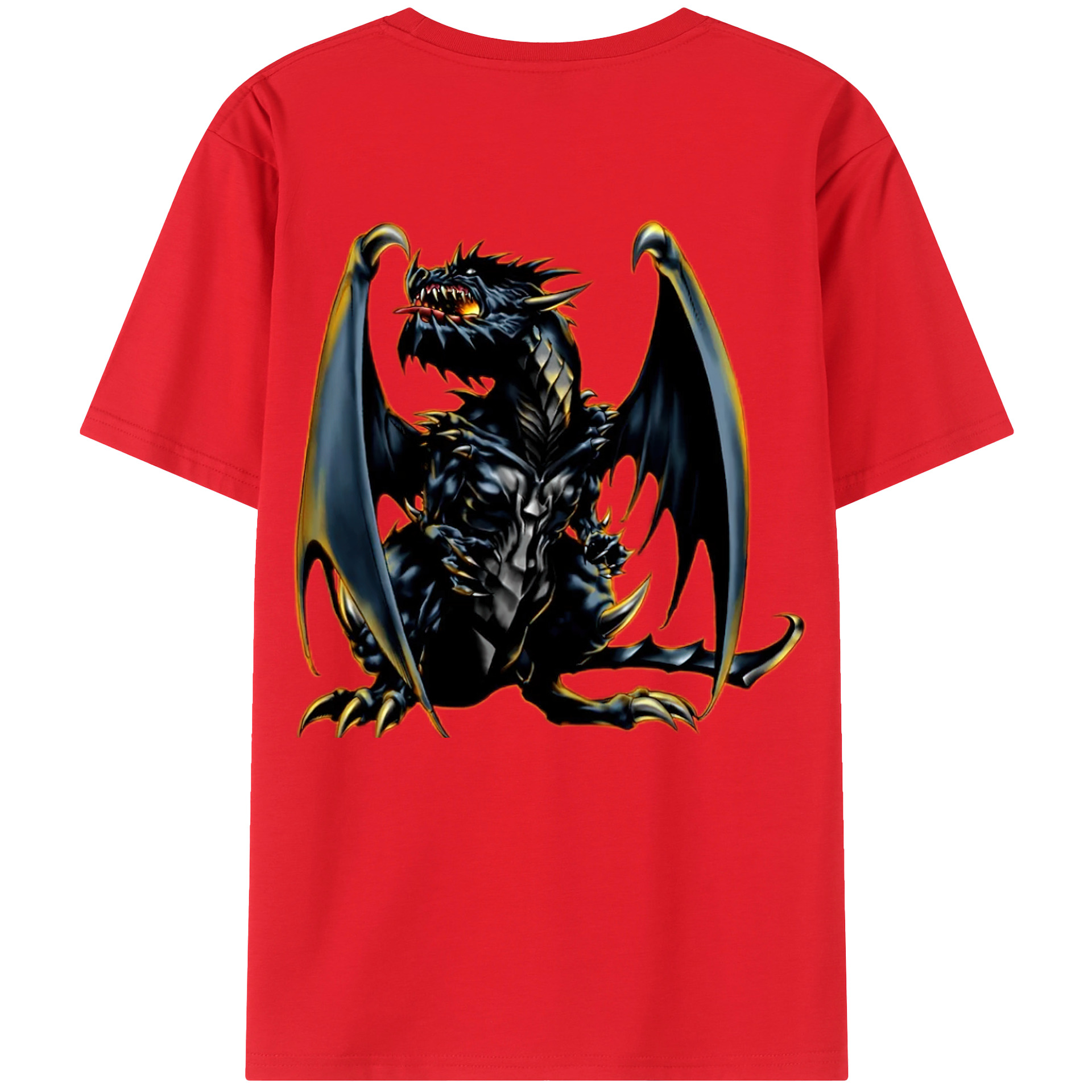 （画像用） 遊☆戯☆王 Yu-Gi-Oh! 綿100％ メンズ半袖Tシャツ（バックプリント） 通気性