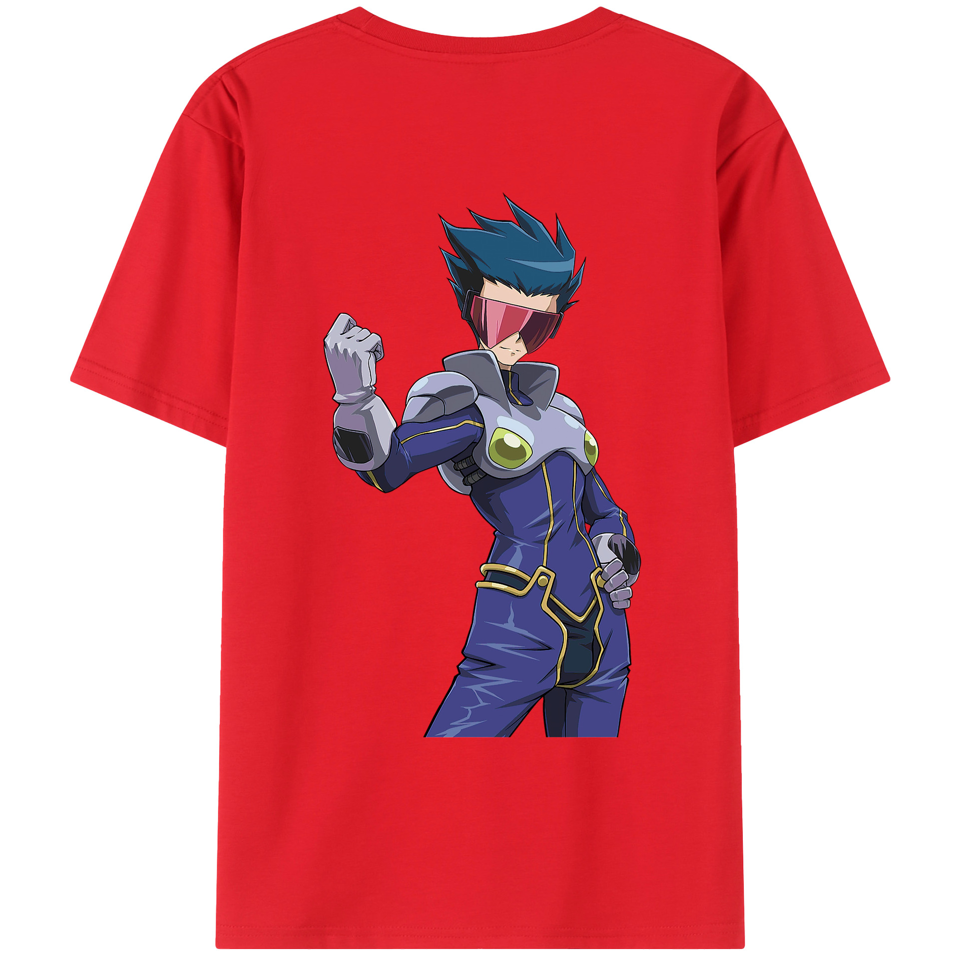 （画像用） 遊☆戯☆王 Yu-Gi-Oh! 綿100％ メンズ半袖Tシャツ（バックプリント） 通気性