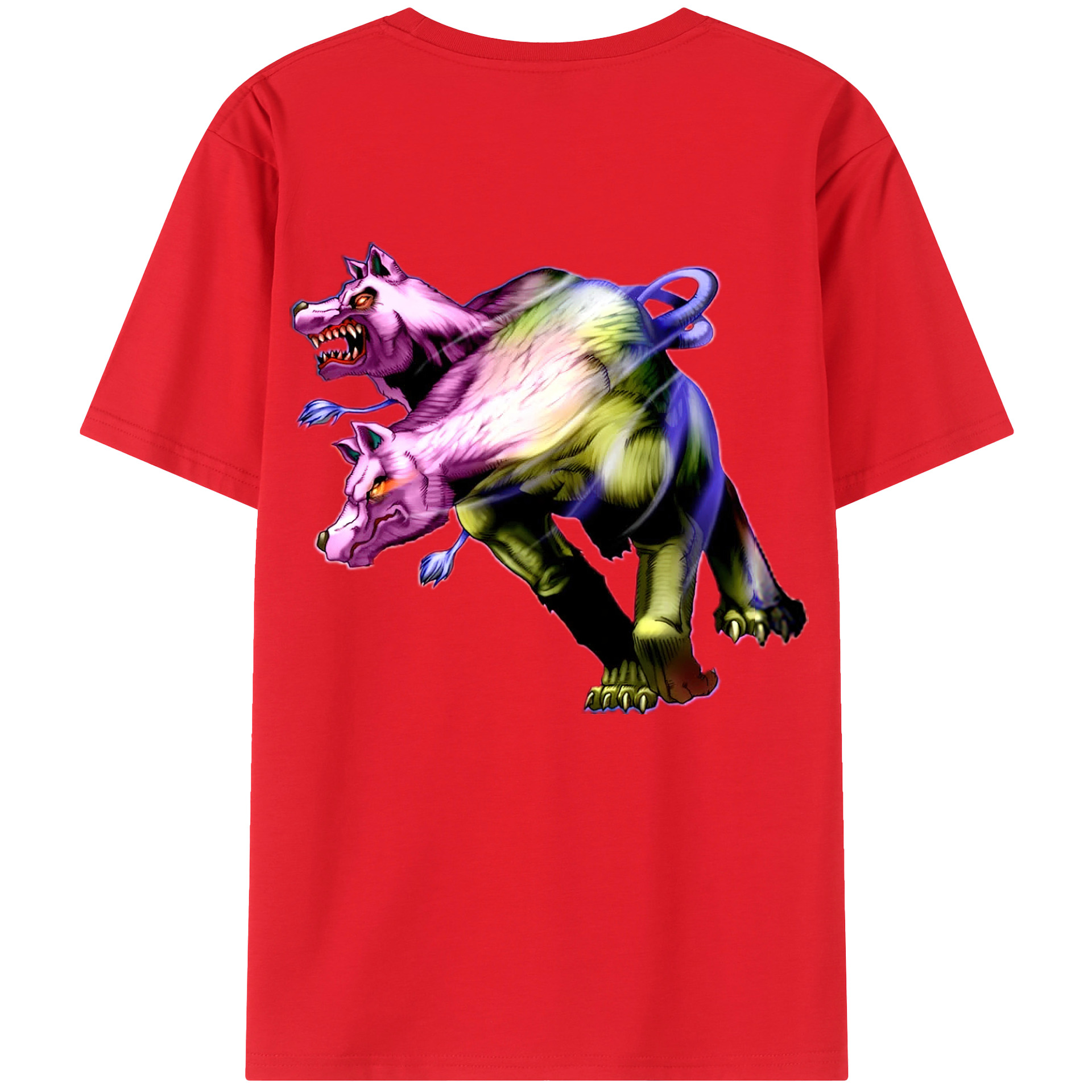 （画像用） 遊☆戯☆王 Yu-Gi-Oh! 綿100％ メンズ半袖Tシャツ（バックプリント） 通気性