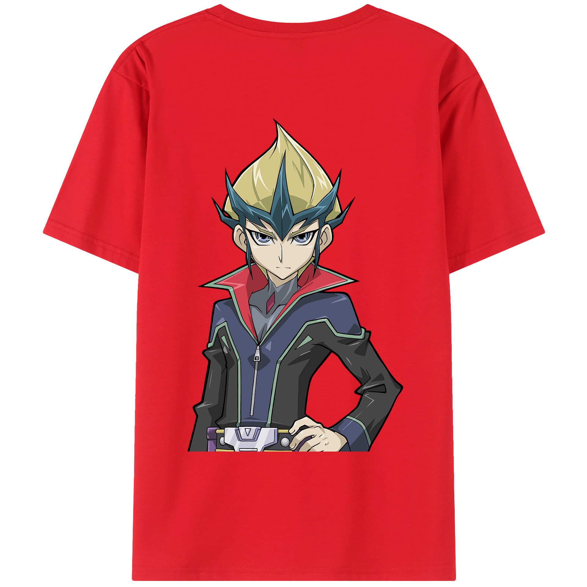 （画像用） 遊☆戯☆王 Yu-Gi-Oh! 綿100％ メンズ半袖Tシャツ（バックプリント） 通気性