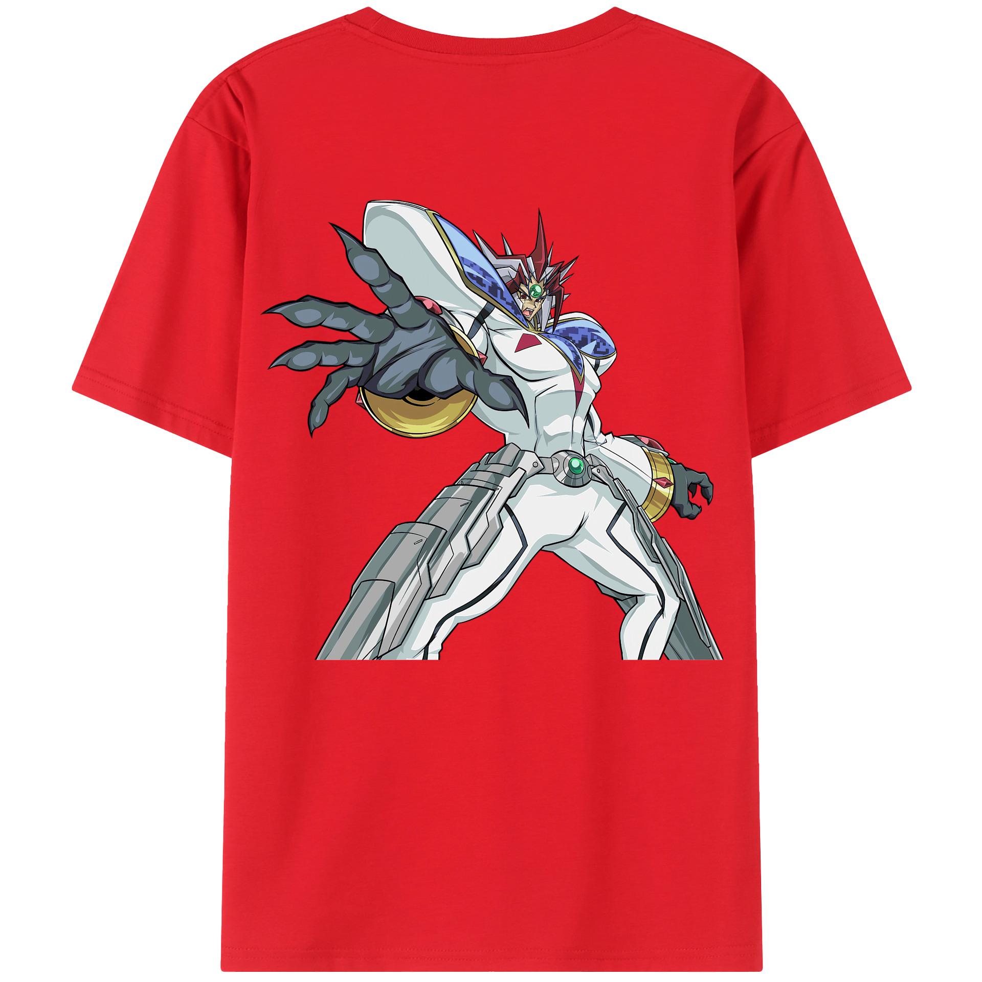 （画像用） 遊☆戯☆王 Yu-Gi-Oh! 綿100％ メンズ半袖Tシャツ（バックプリント） 通気性