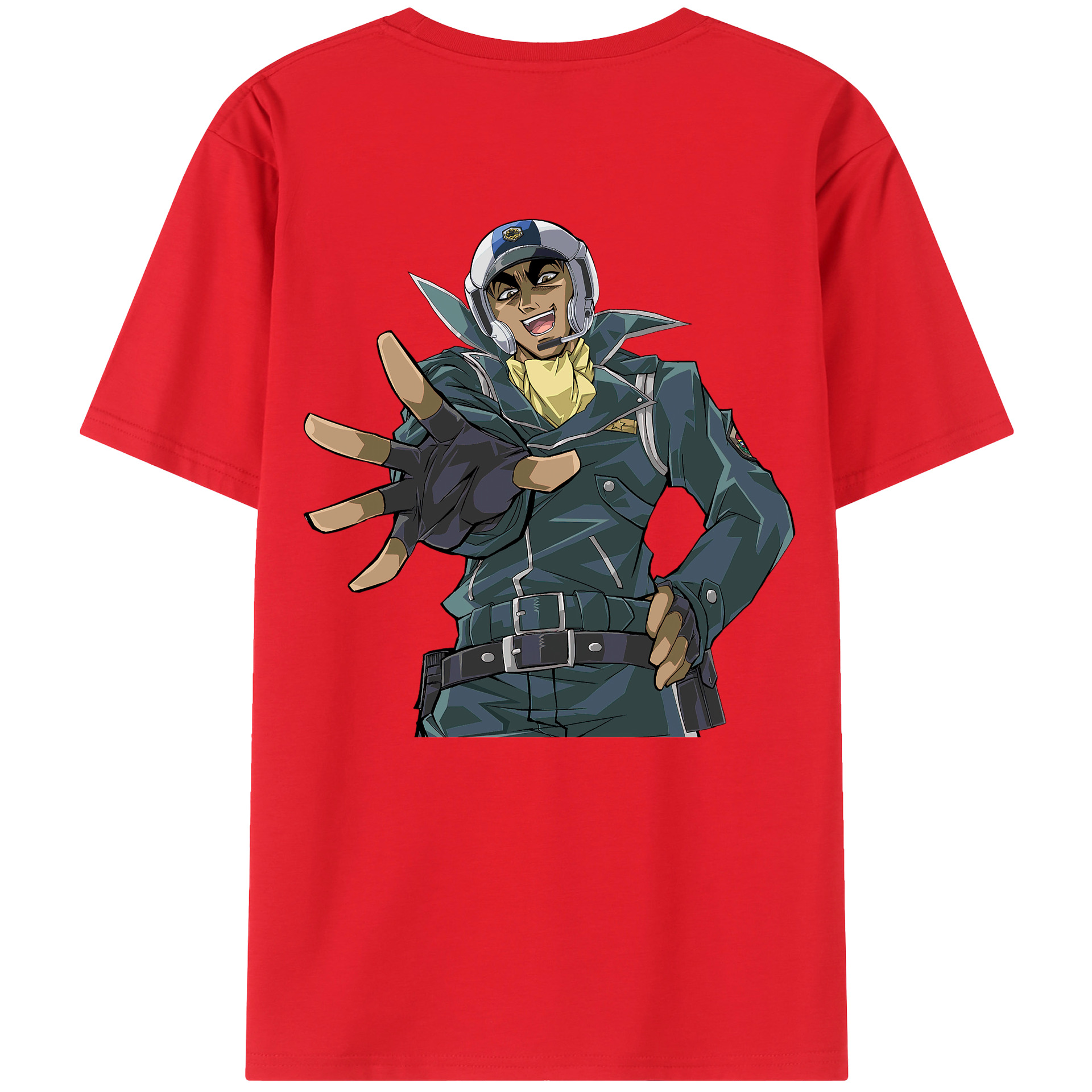 （画像用） 遊☆戯☆王 Yu-Gi-Oh! 綿100％ メンズ半袖Tシャツ（バックプリント） 通気性
