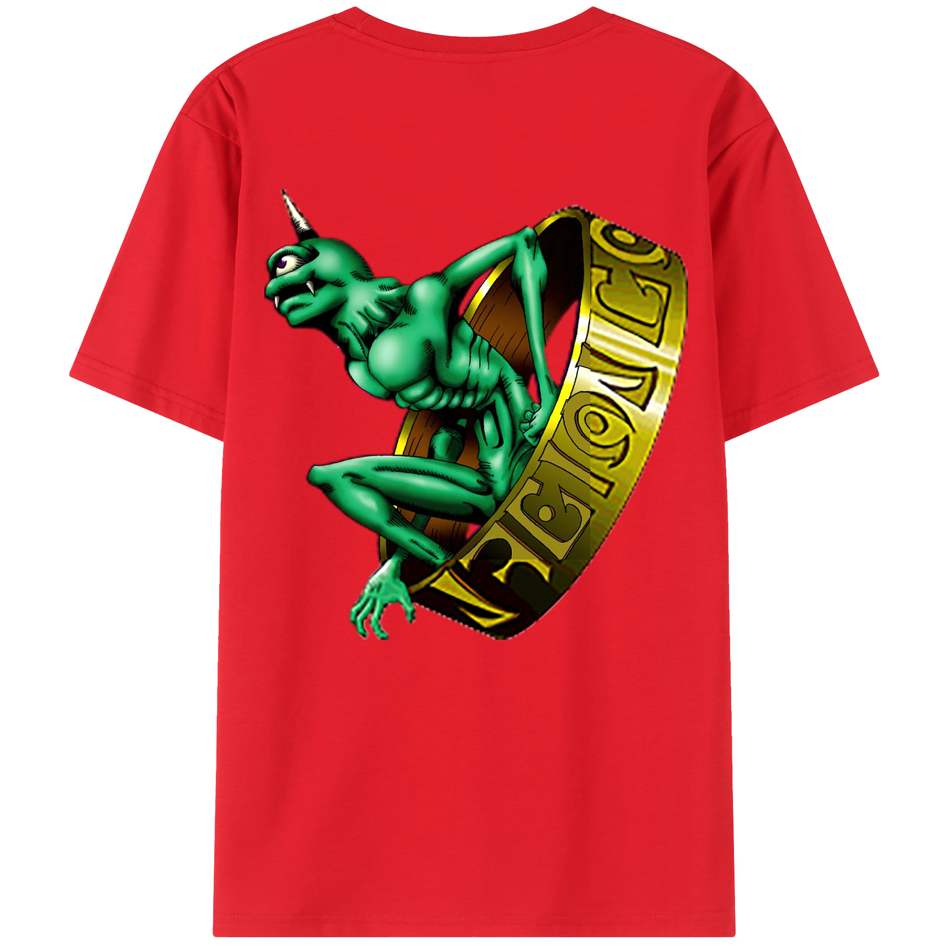 （画像用） 遊☆戯☆王 Yu-Gi-Oh! 綿100％ メンズ半袖Tシャツ（バックプリント） 通気性
