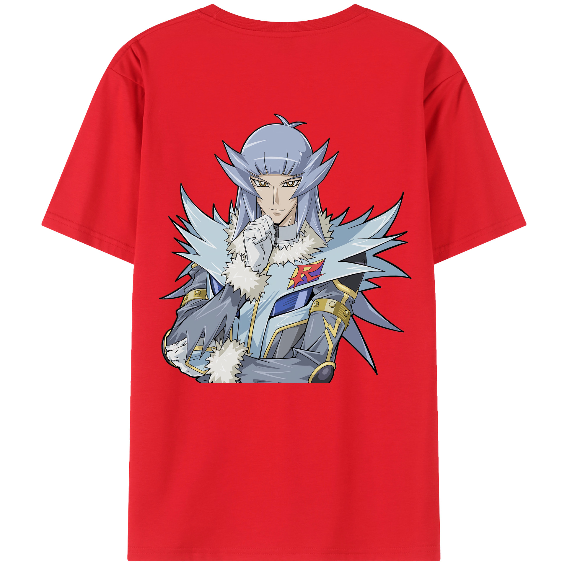 （画像用） 遊☆戯☆王 Yu-Gi-Oh! 綿100％ メンズ半袖Tシャツ（バックプリント） 通気性